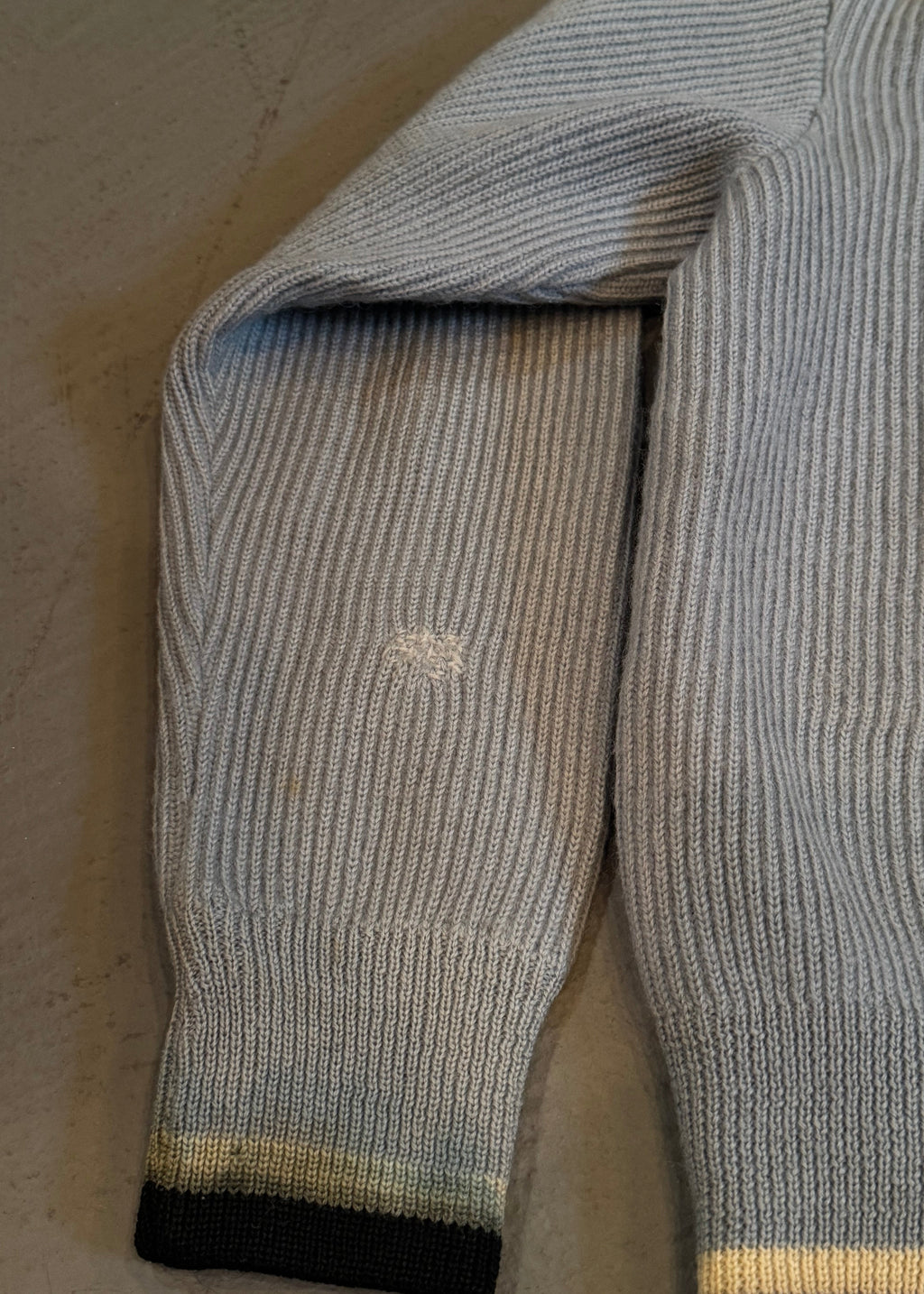 1960s Baby Blue Full Zip Cardigan