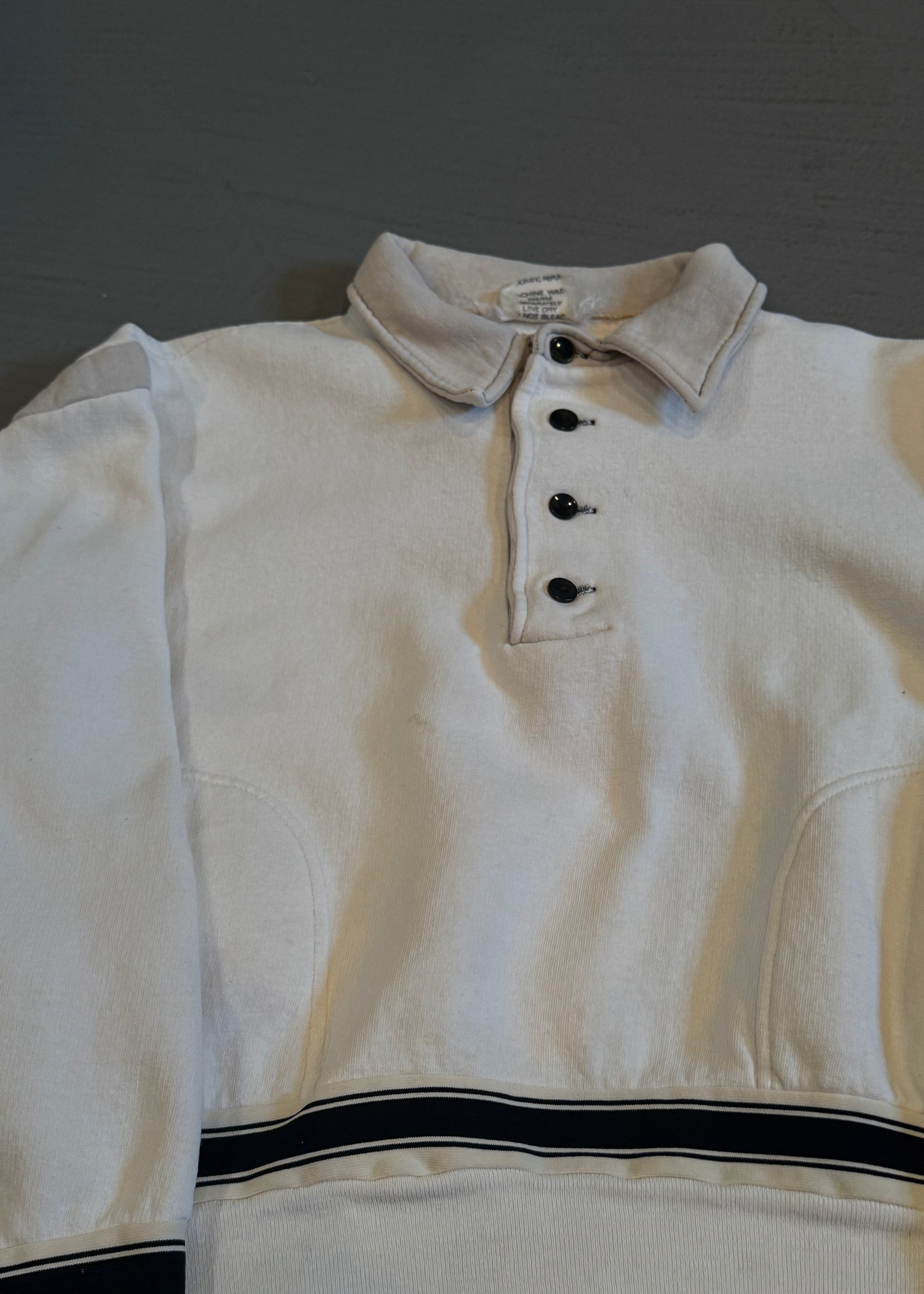 1970s Cropped Collared Sweatshirt