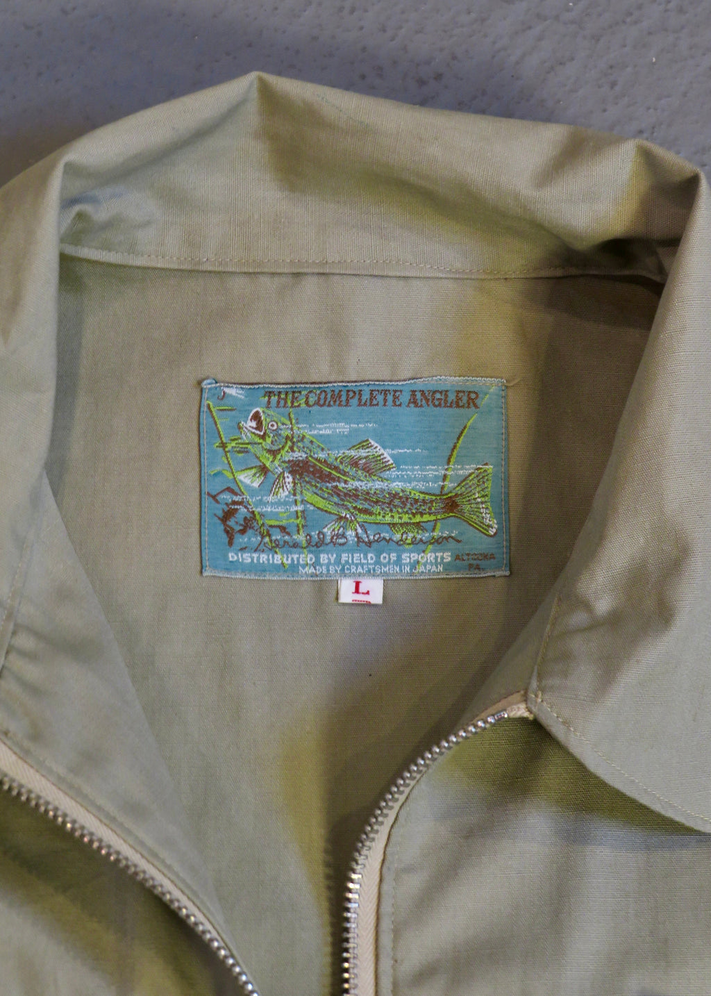 1960s Khaki Cropped Fly Fishing Jacket