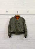 1970s Alpha Industries U.S. Military L-2B Satin Reversible Bomber Jacket
