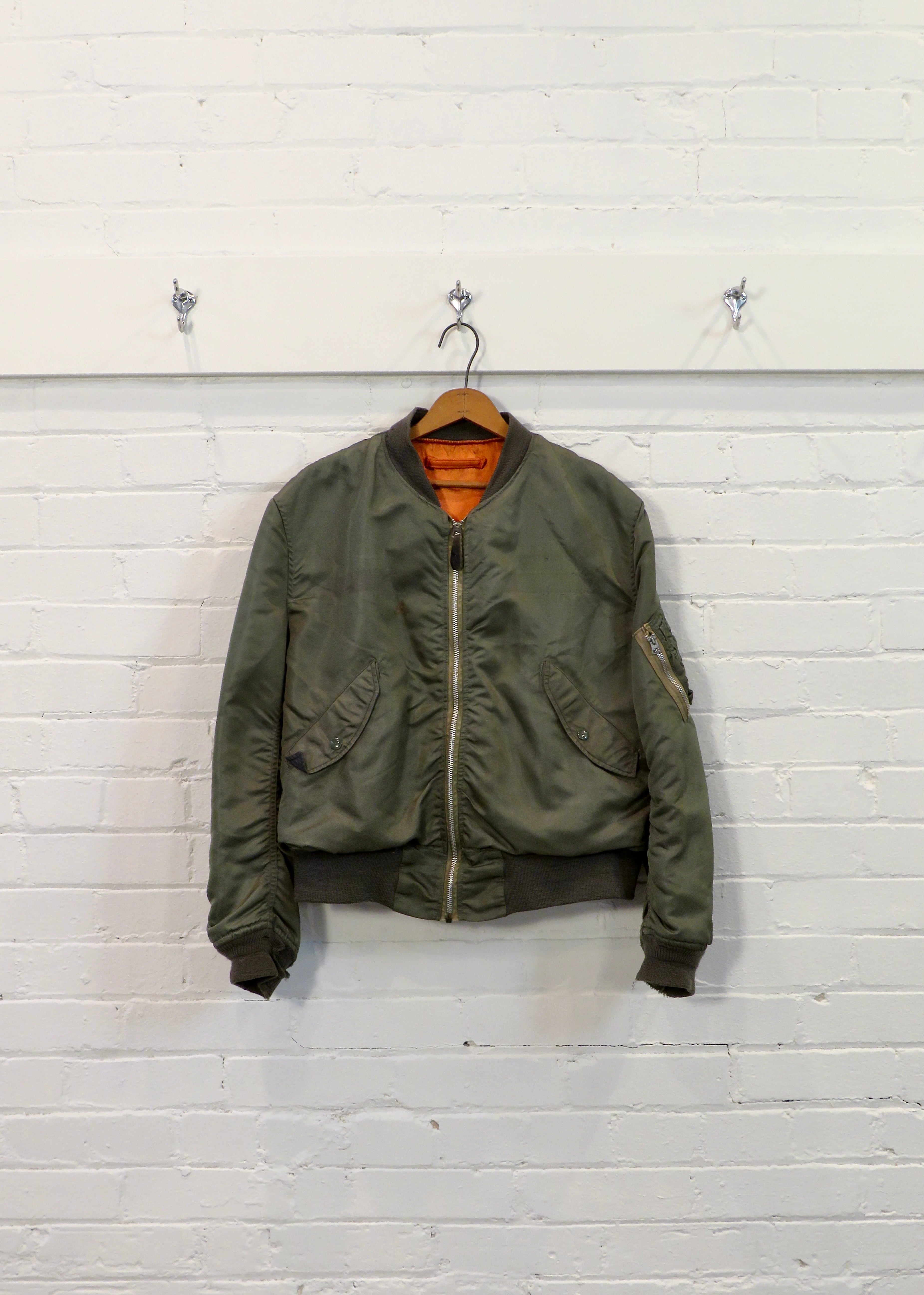1970s Alpha Industries U.S. Military L-2B Satin Reversible Bomber Jacket