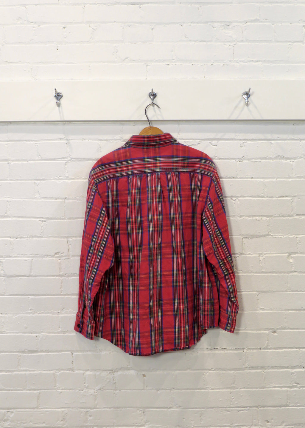 1960s Repaired Woven Cotton Flannel Shirt
