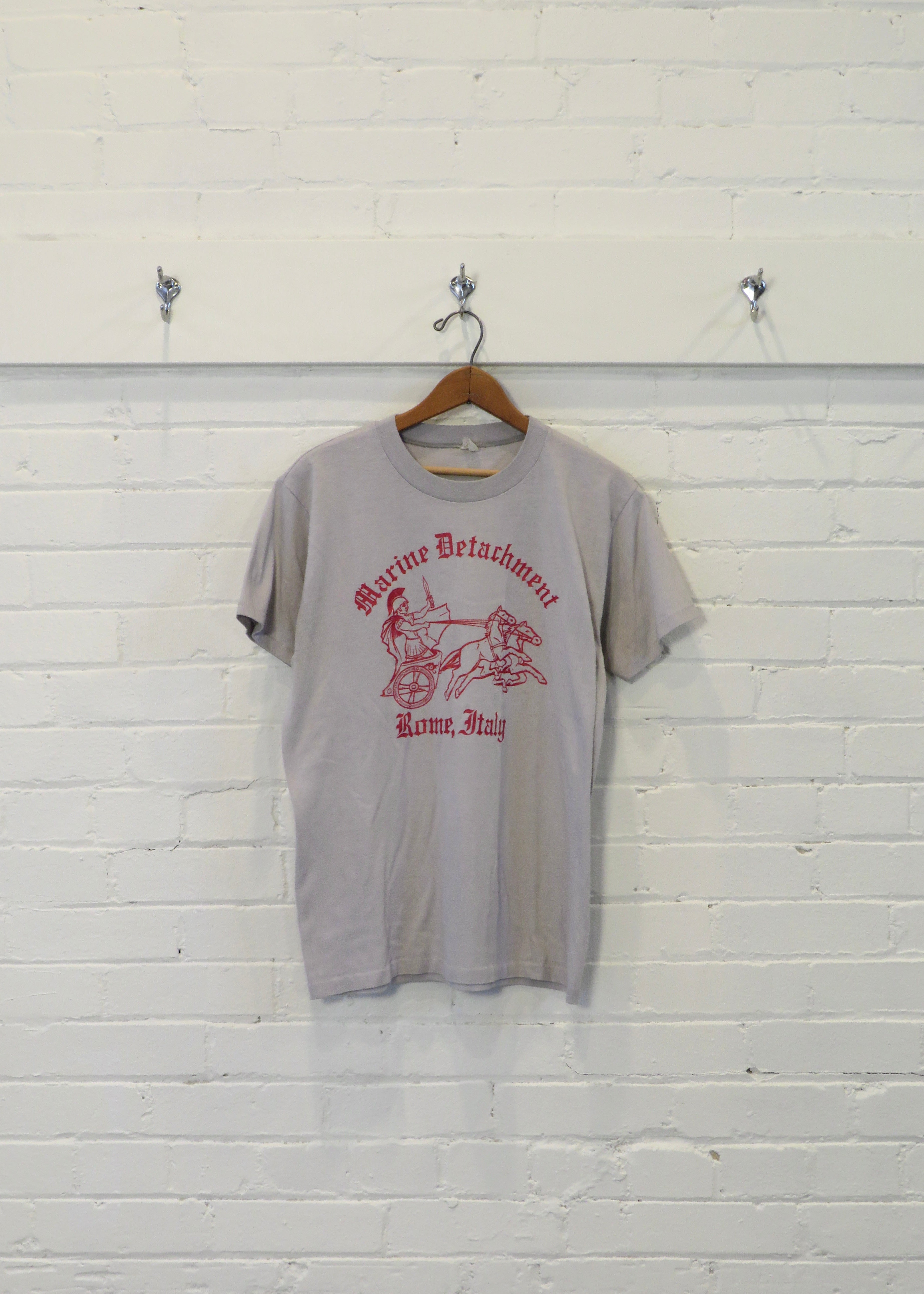 1980s Marine Detachment Rome Italy Chariot T-Shirt