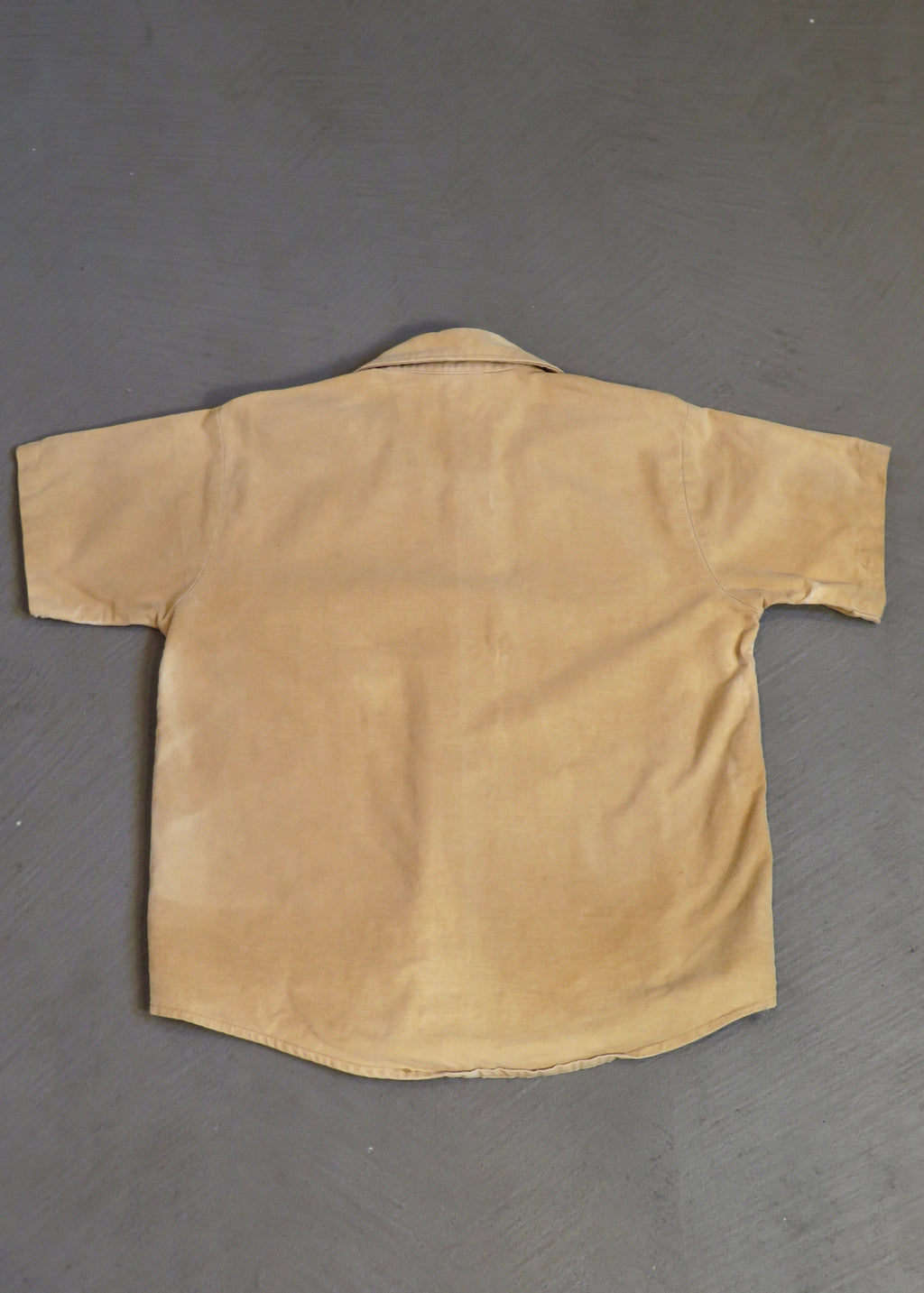 1960s Sun Faded Chamois Short Sleeved Shirt