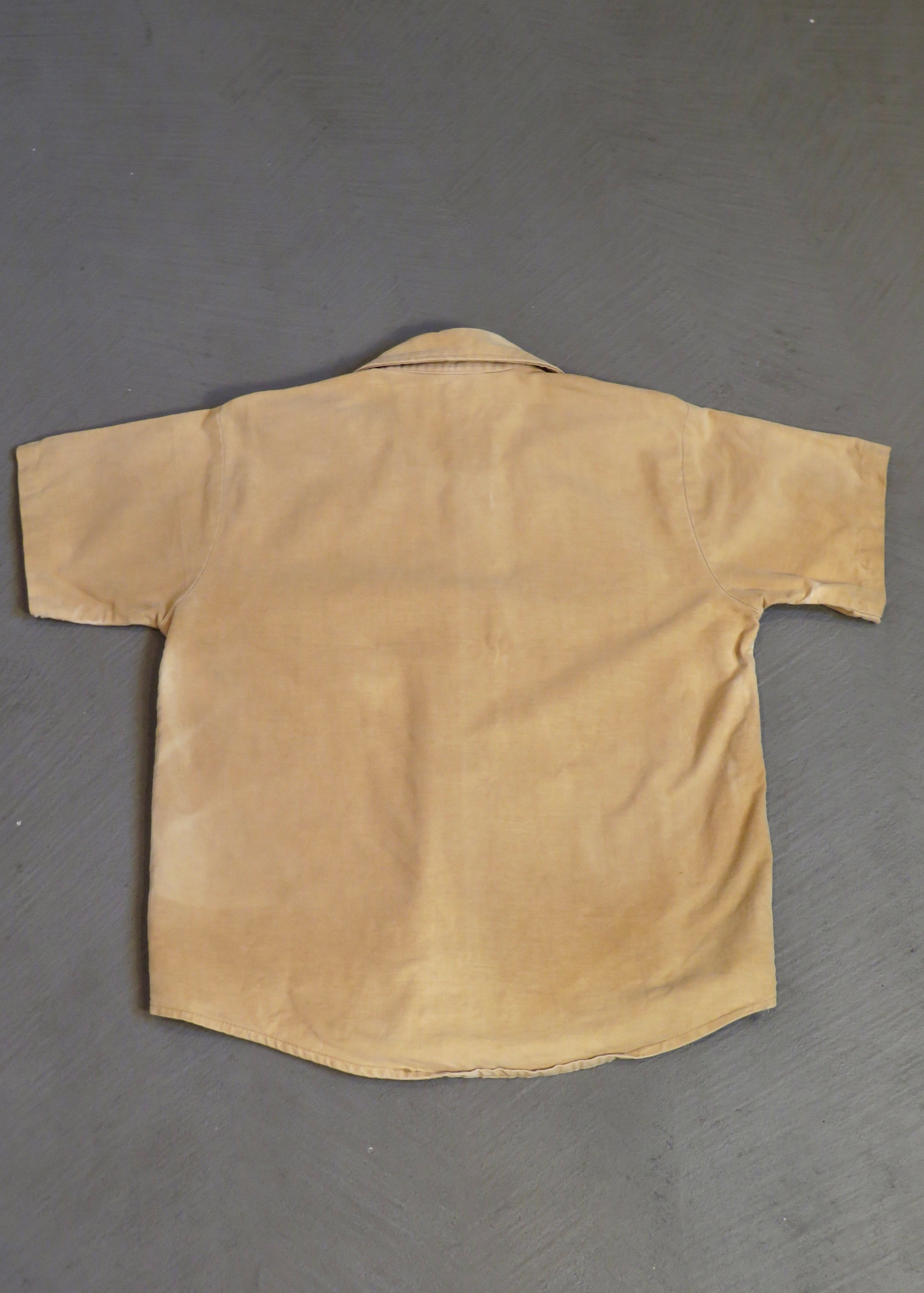 1960s Sun Faded Chamois Short Sleeved Shirt