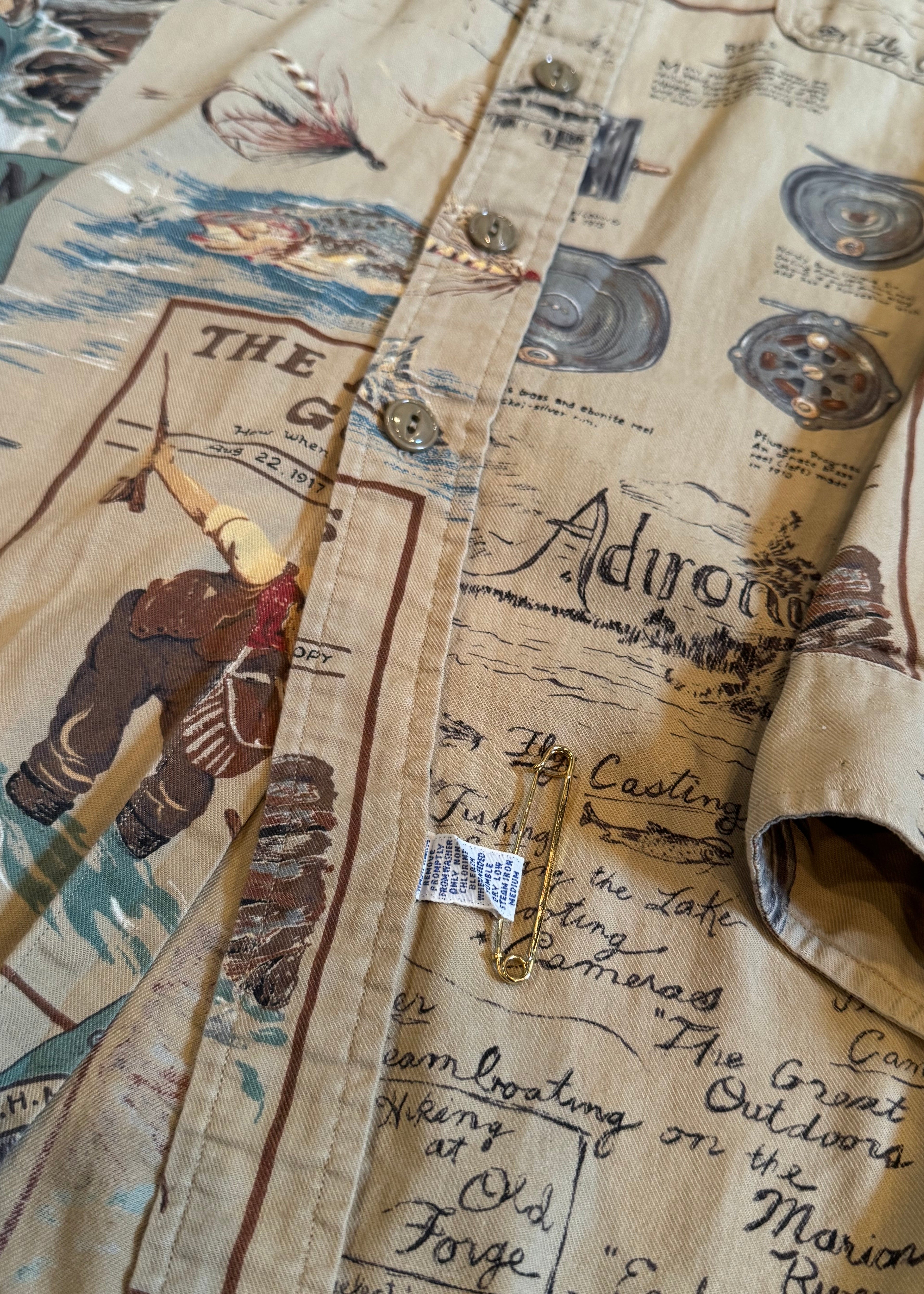1990s Polo Ralph Lauren Adirondacks Print Shirt