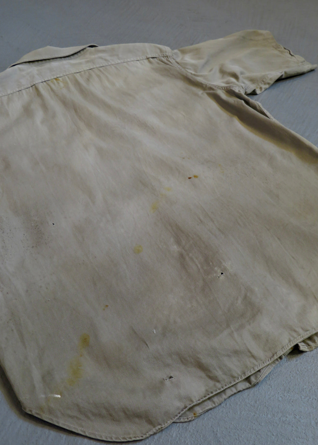 1950s Paint Splattered Short Sleeved Work Shirt