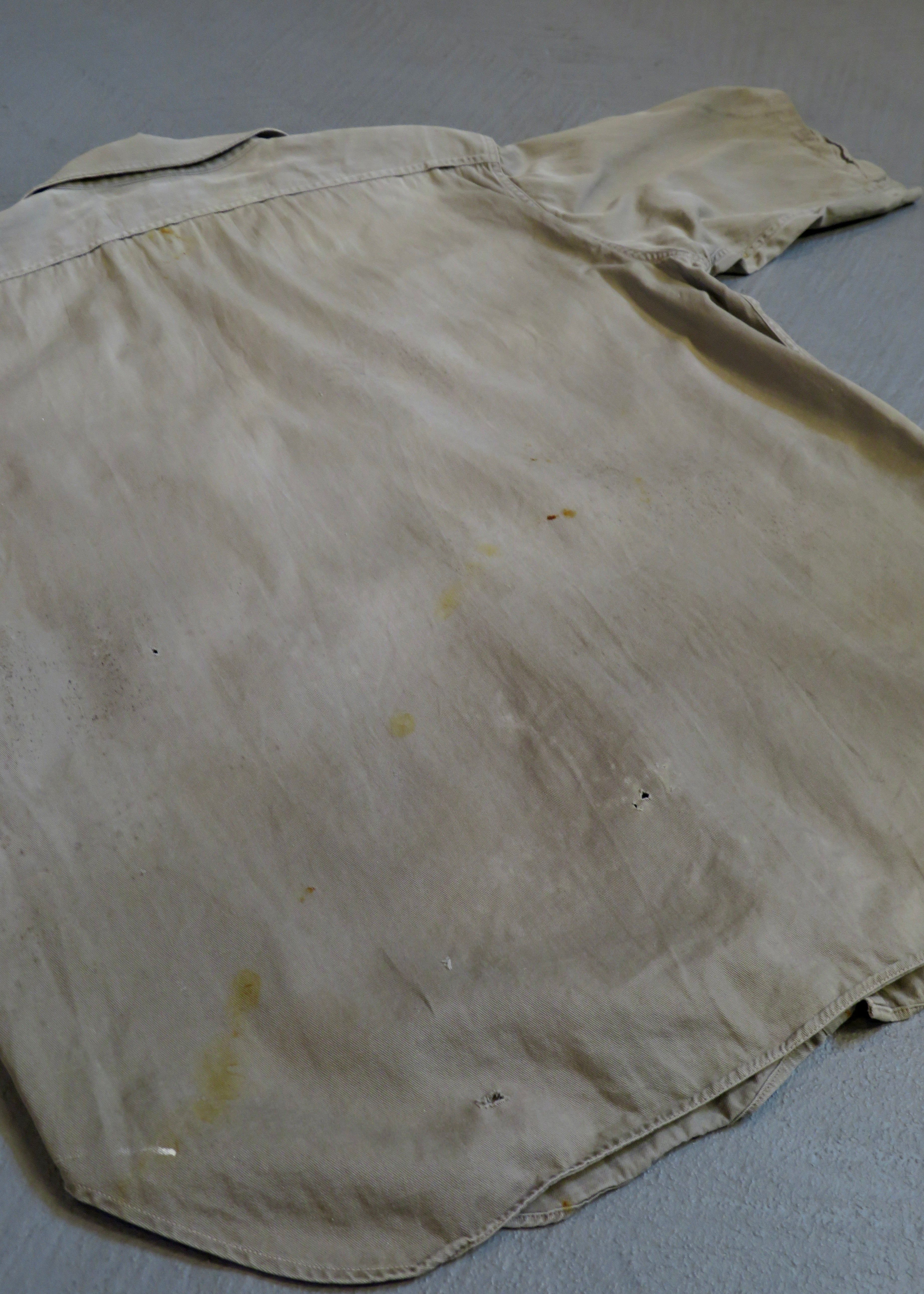 1950s Paint Splattered Short Sleeved Work Shirt
