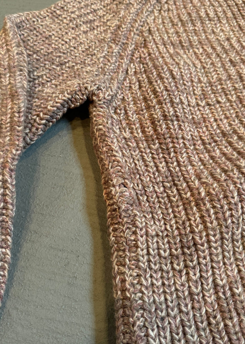 1980s British Chunky Marled Sweater