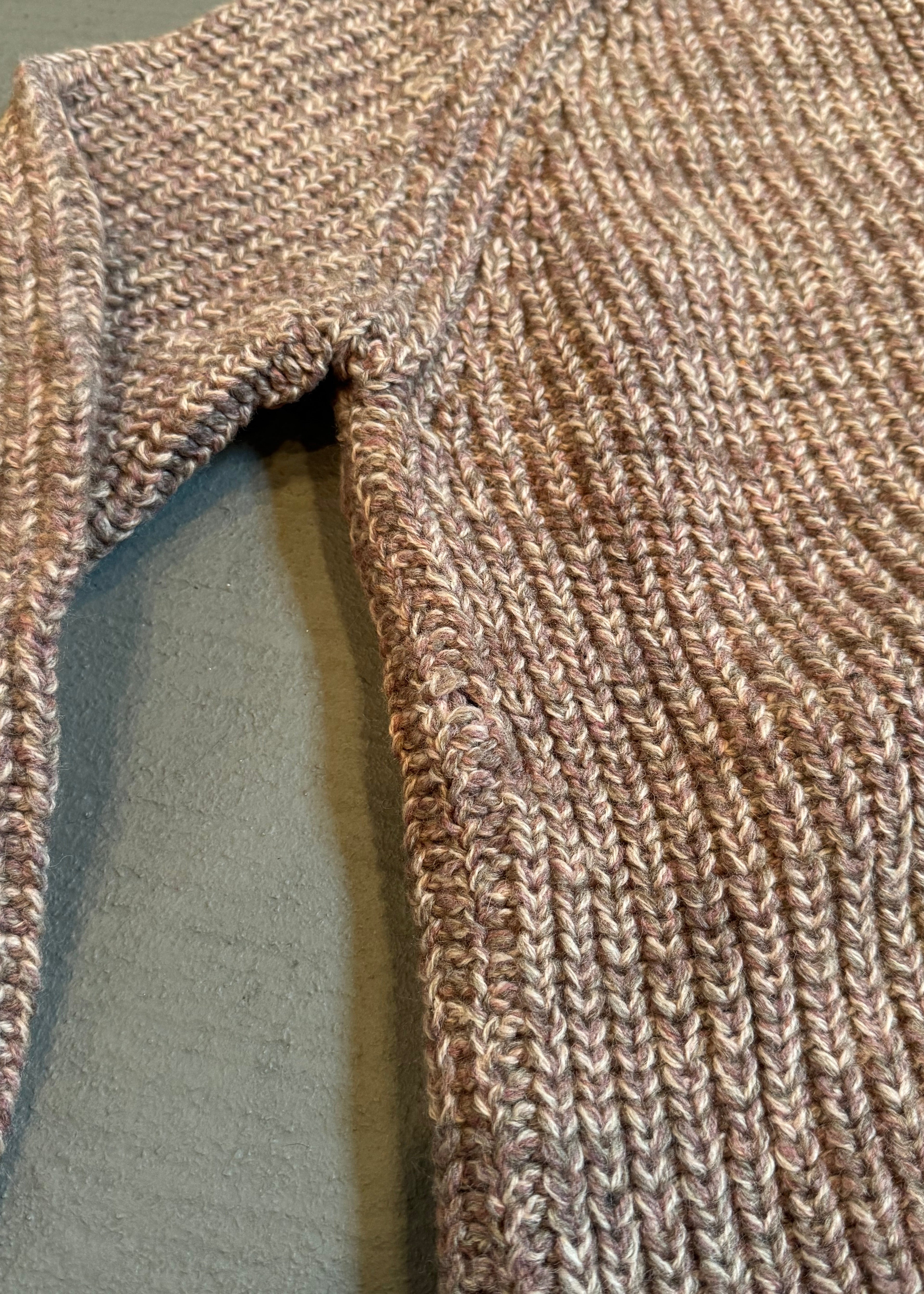 1980s British Chunky Marled Sweater