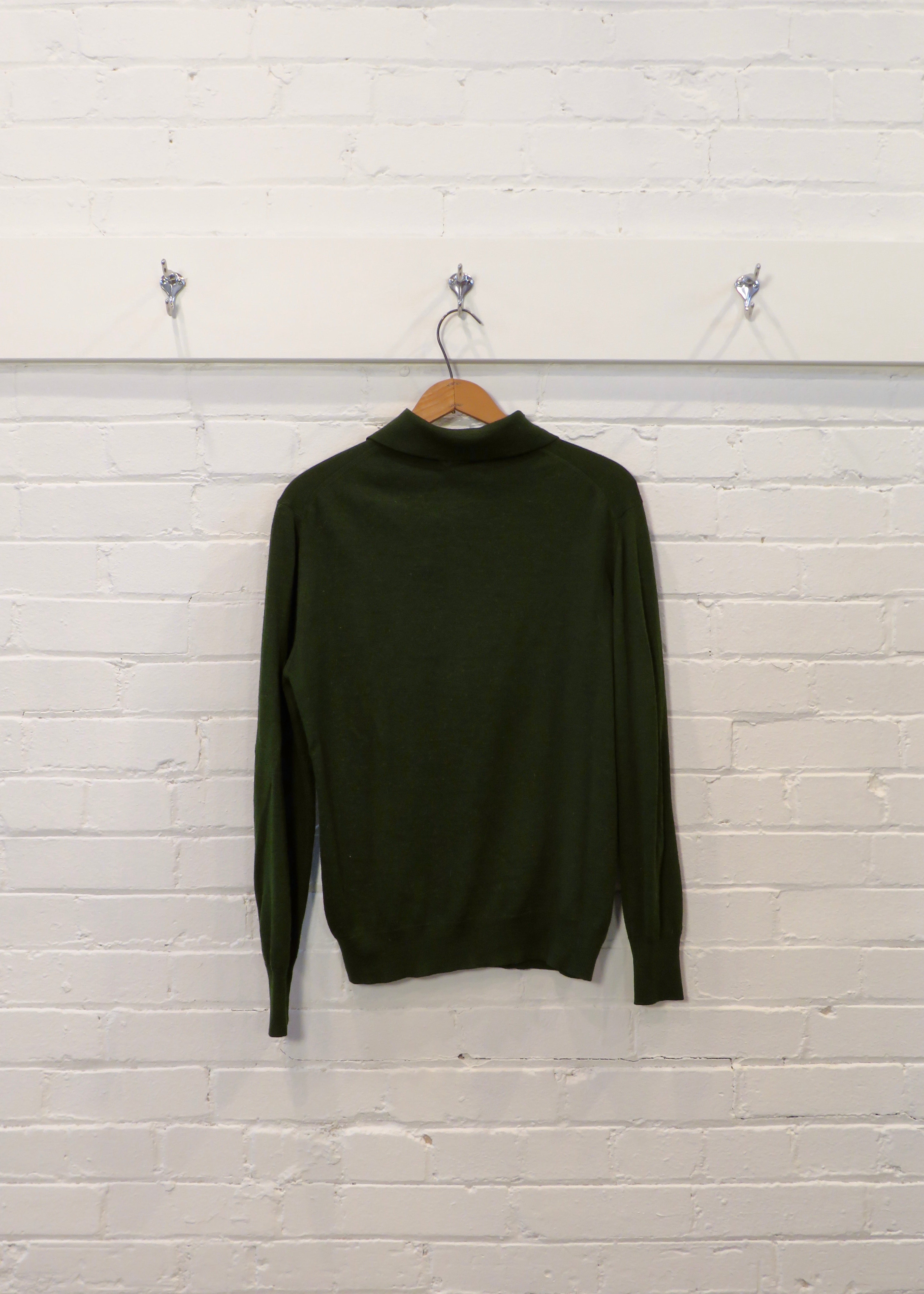 1960s Acrylic Blend Polo Sweater