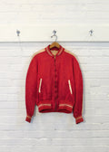 1960s Red Satin Bomber Jacket