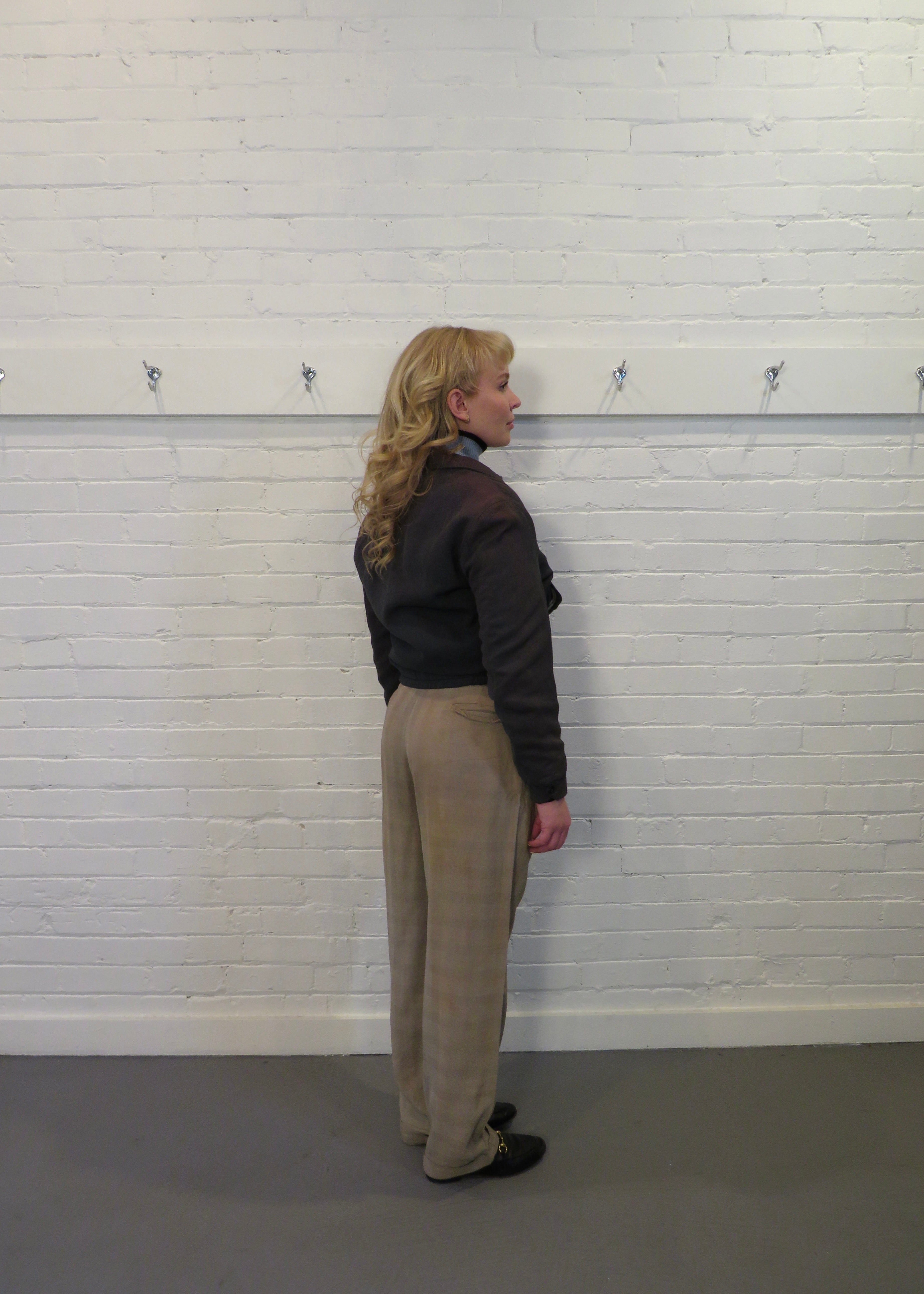 1950s Green/Grey Cropped Rayon Ricky Jacket