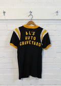 1940s Al's Auto Graveyard Felt Letter Jersey | S