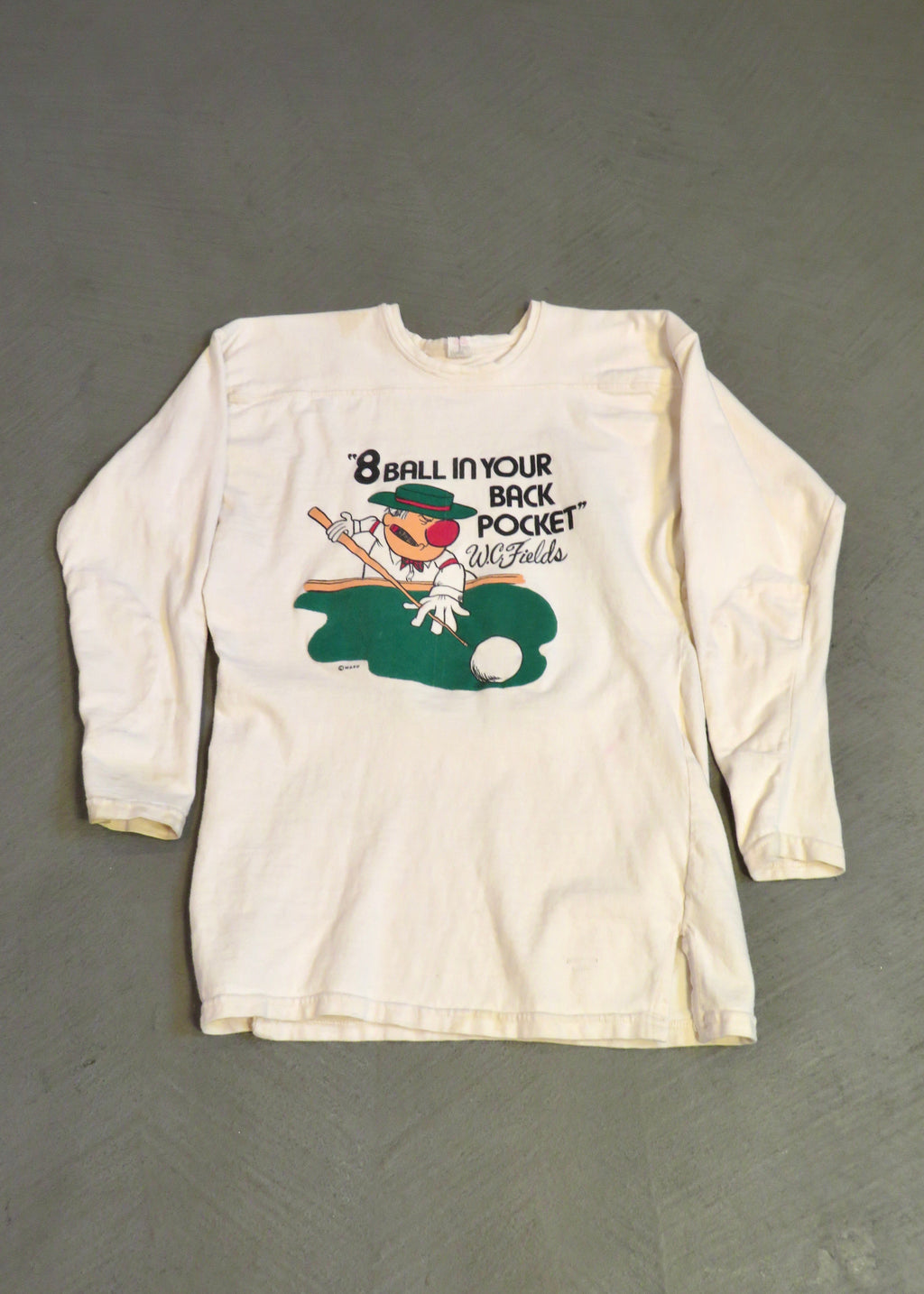 1970s 8-Ball Billiards Long Sleeved Jersey