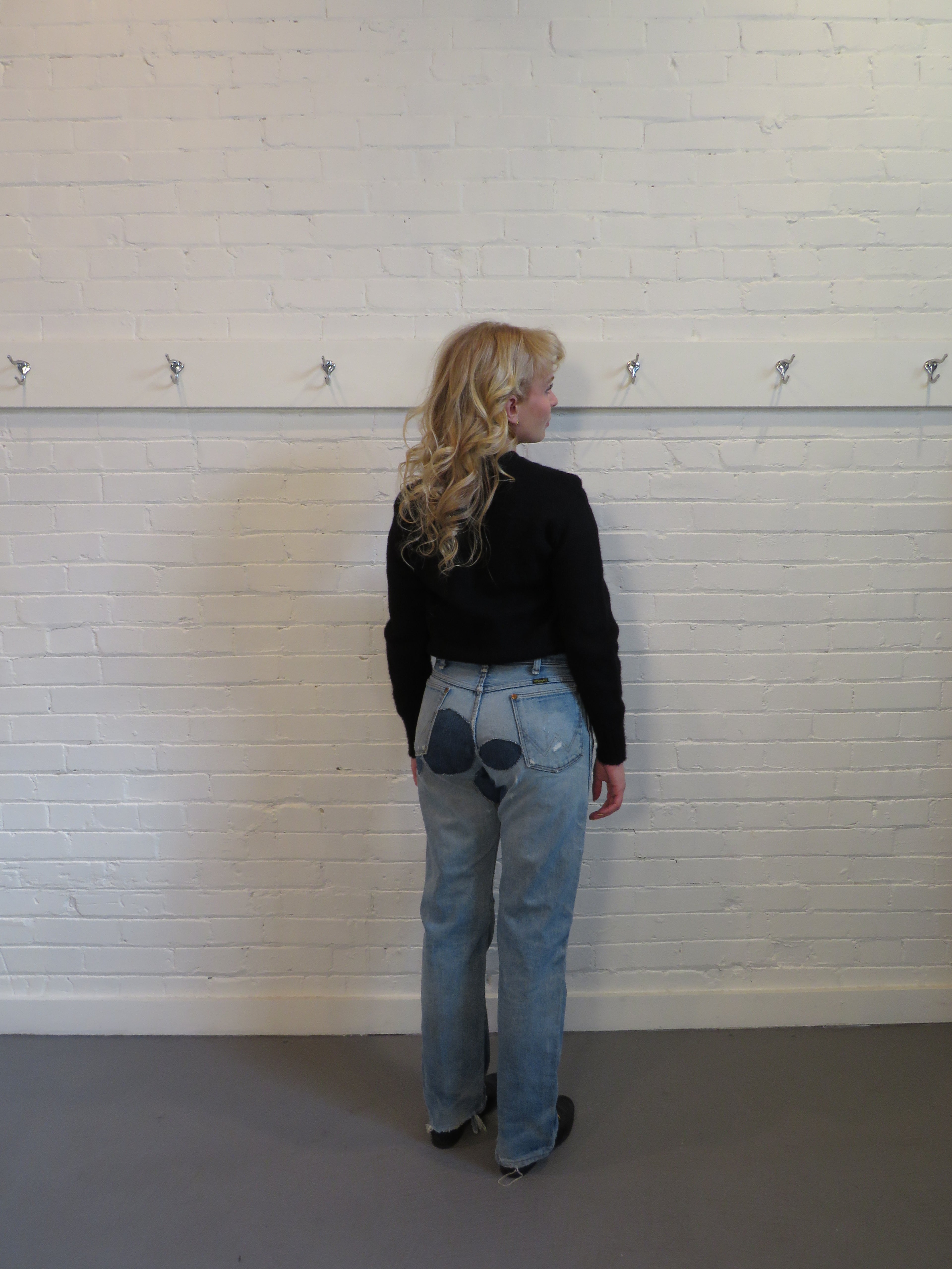 1980s Wrangler Circle Repaired Jeans