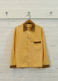 1970s European Contrast Collar Pajama Shirt