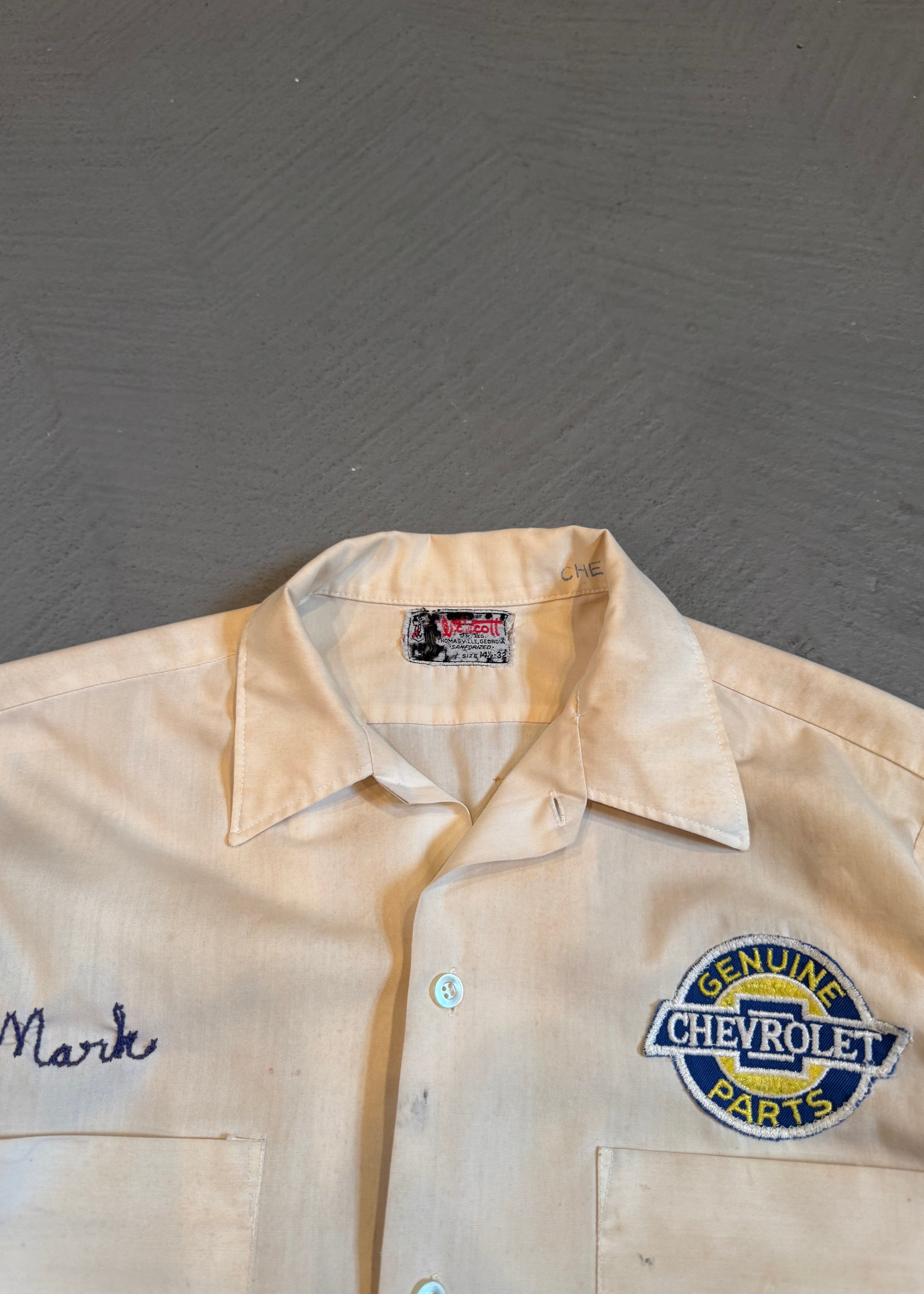 1960s Distressed Chevy Work Shirt