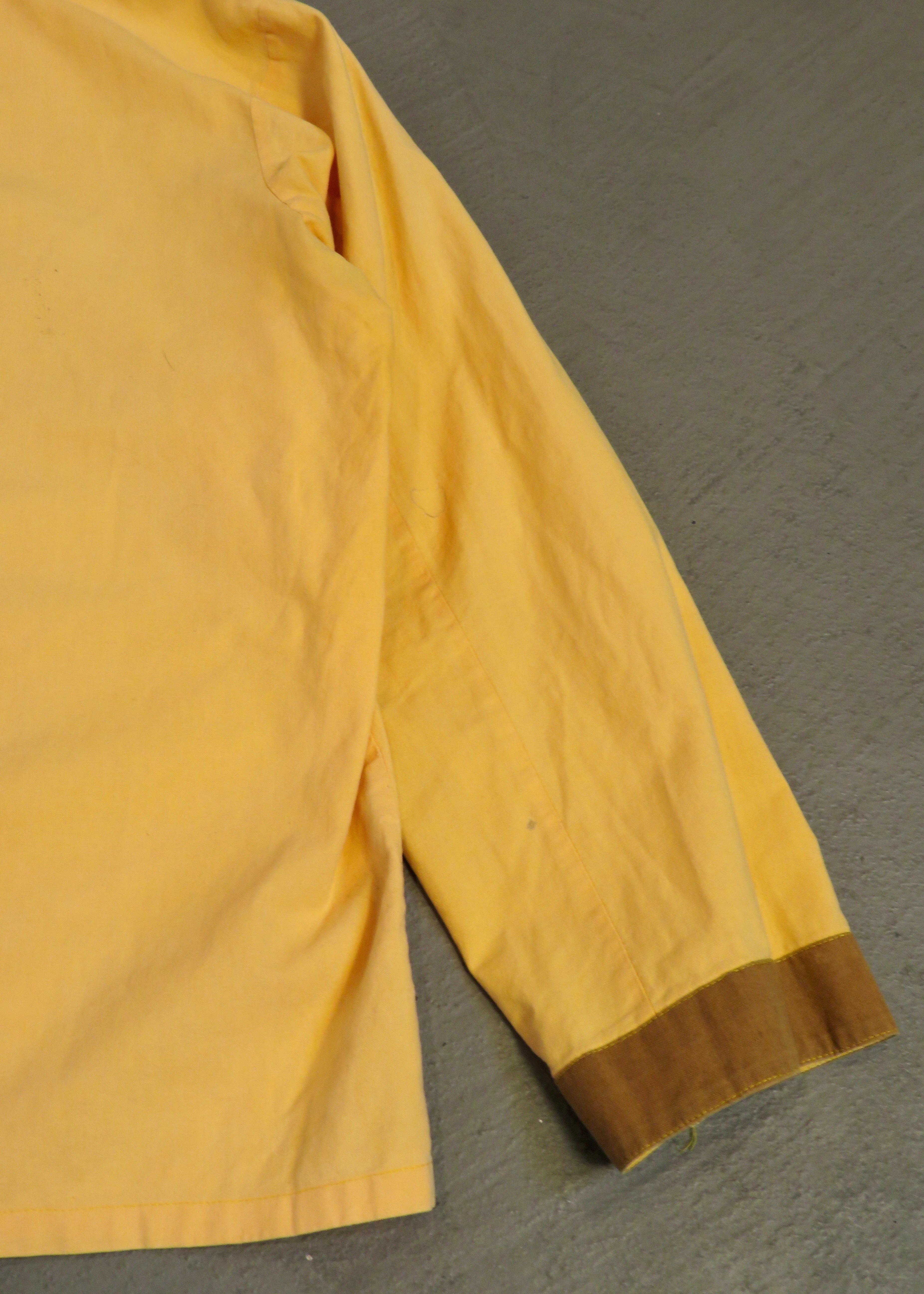 1970s European Contrast Collar Pajama Shirt