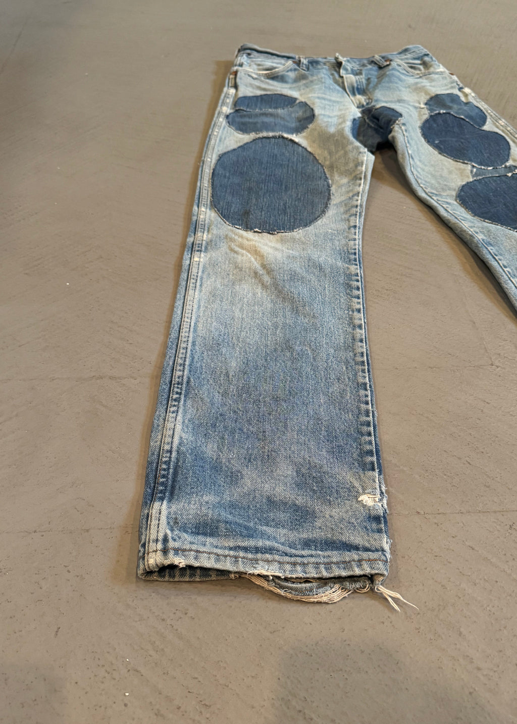 1980s Wrangler Circle Repaired Jeans