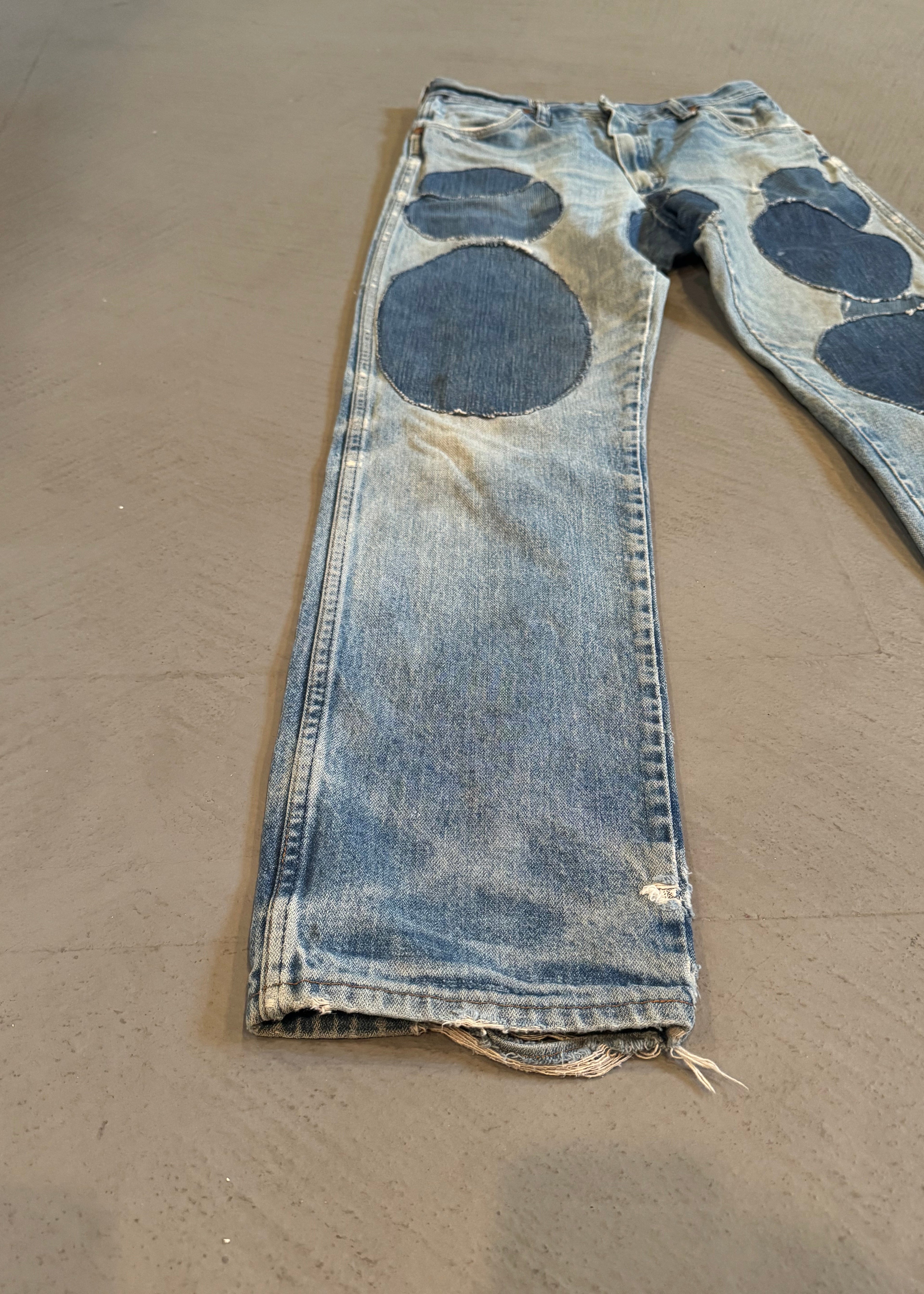 1980s Wrangler Circle Repaired Jeans