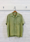 1960s Pea Green Camp Collar Shirt