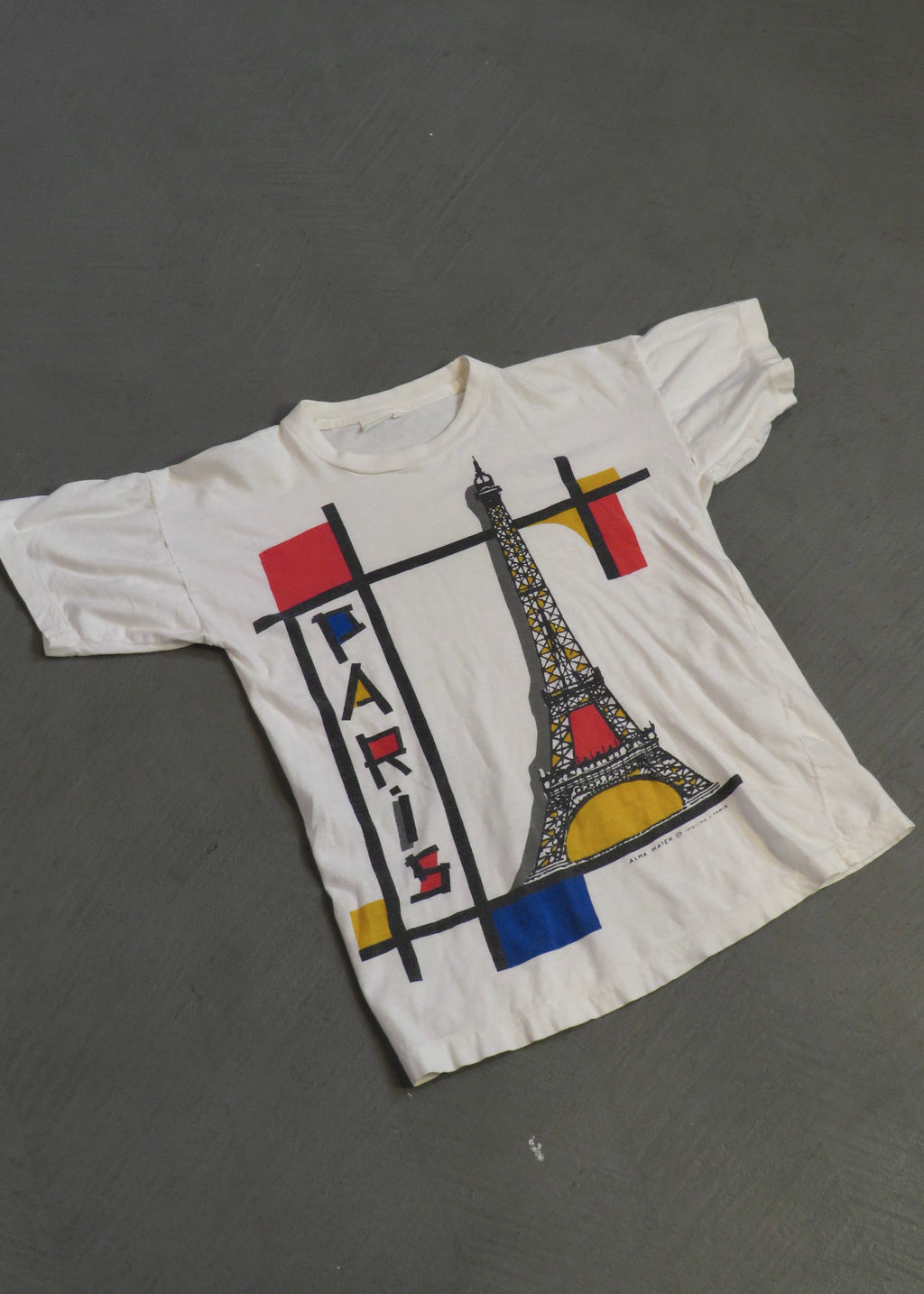 1990s Paris Mondrian Souvenir T-Shirt | S