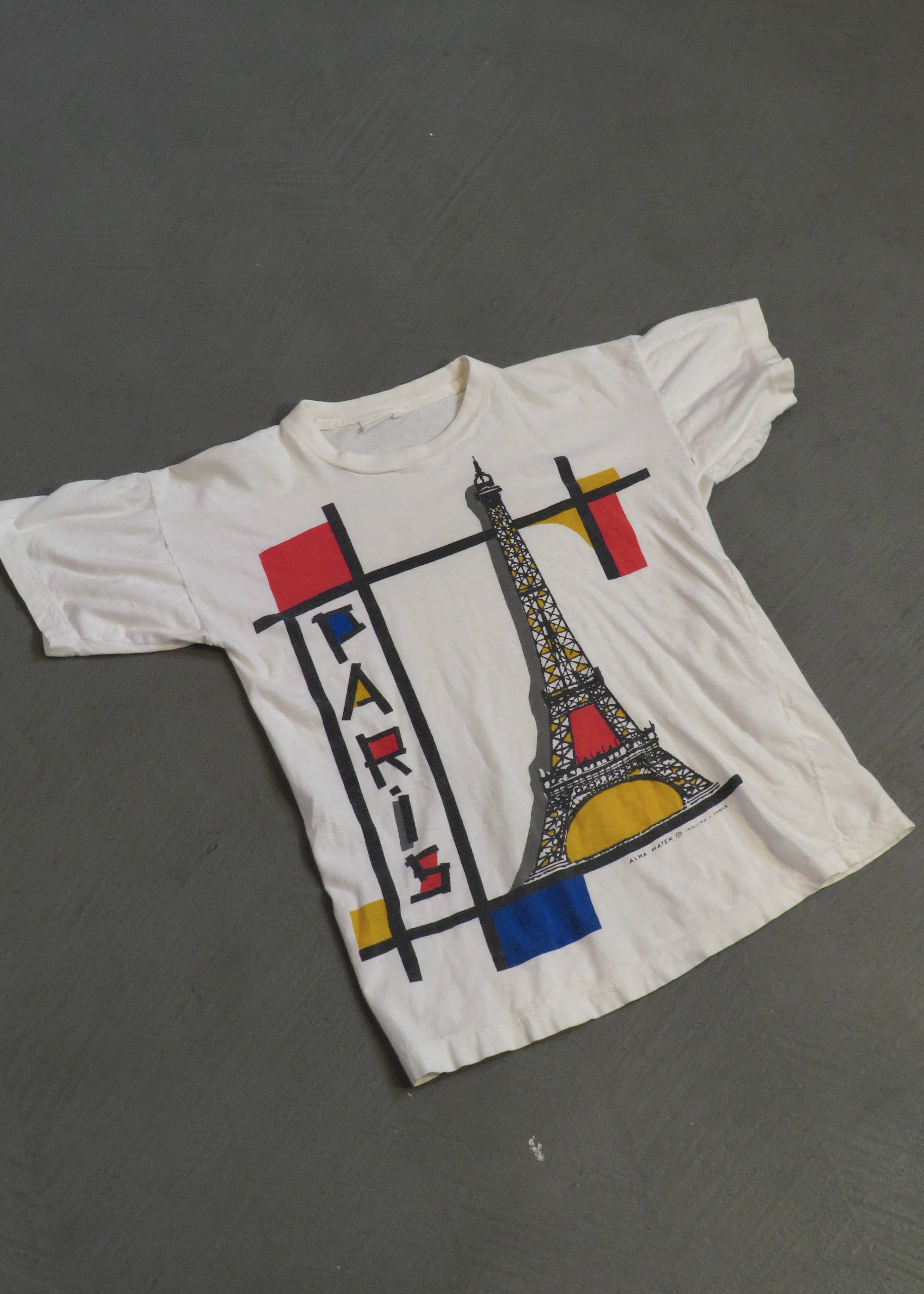 1990s Paris Mondrian Souvenir T-Shirt | S