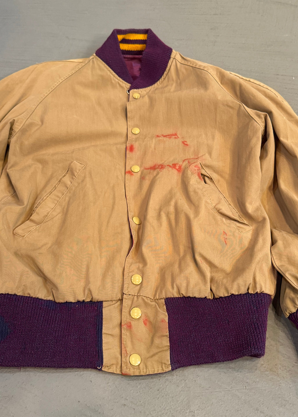 1950s Reversible Satin Varsity Jacket