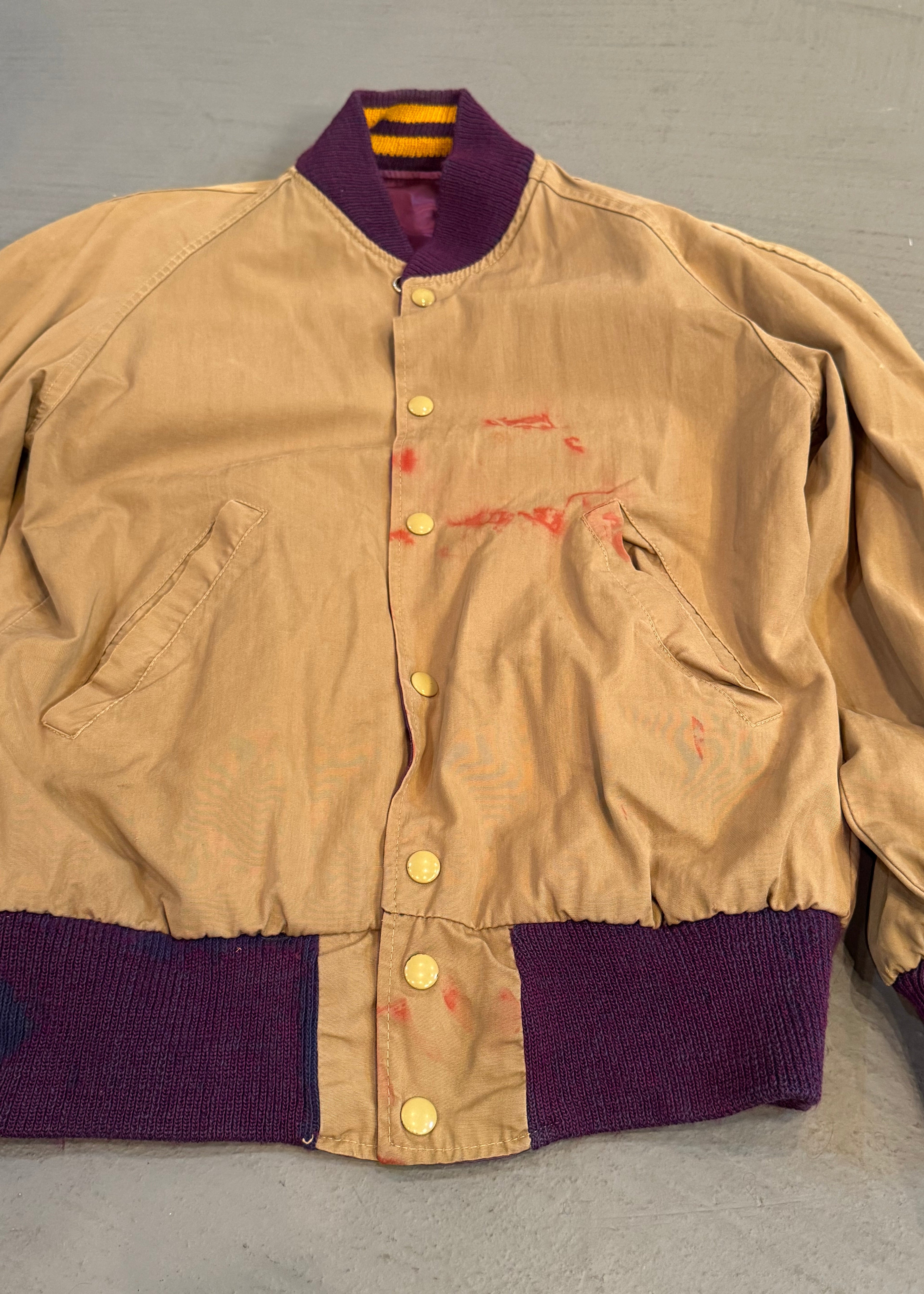 1950s Reversible Satin Varsity Jacket