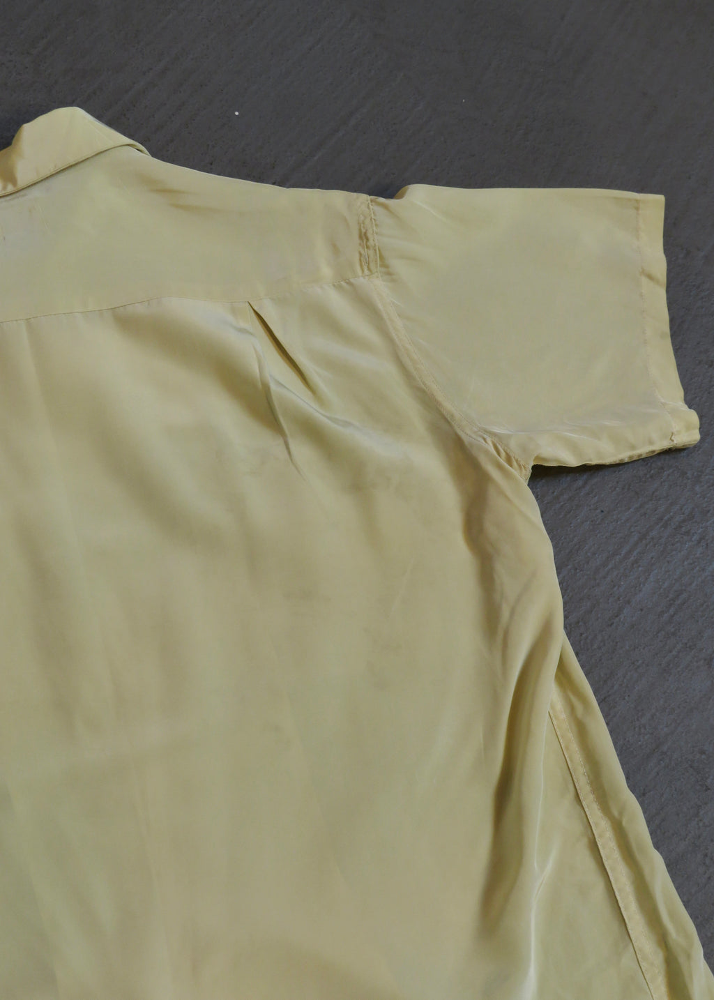 1950s Chartreuse Loop Collar Shirt | L