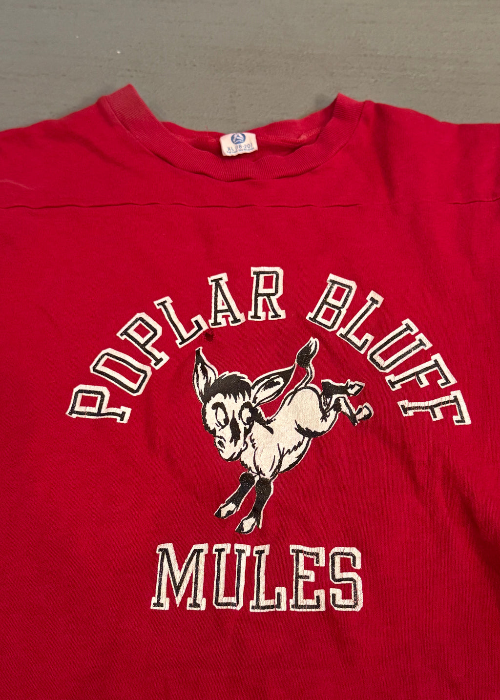 1980s Poplar Bluff Mules Jersey T-Shirt
