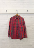 1960s Repaired Woven Cotton Flannel Shirt