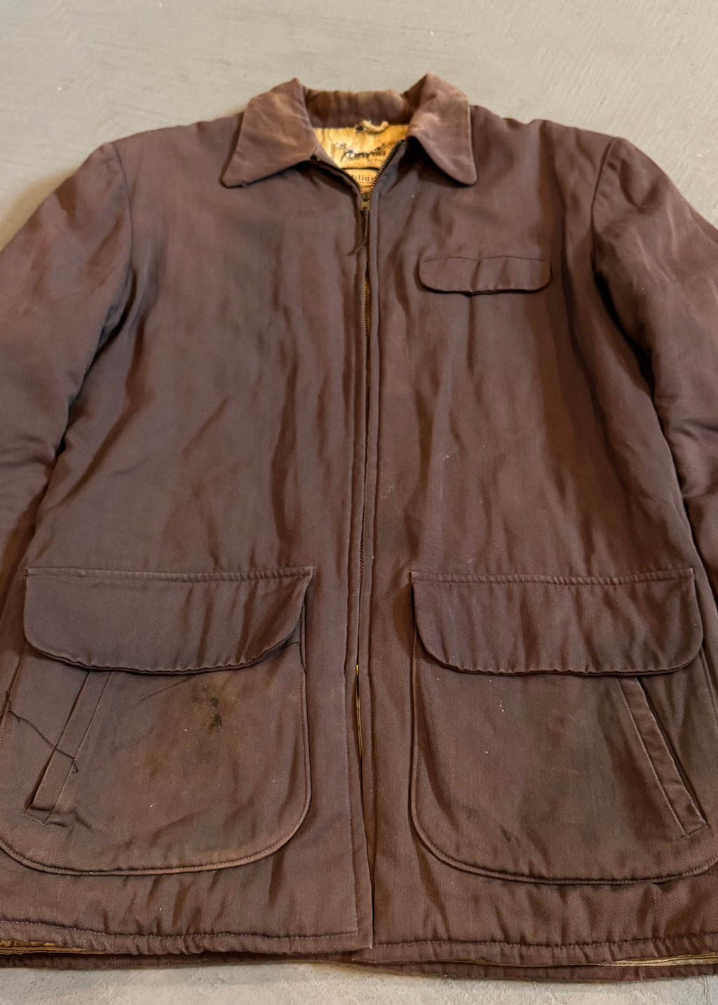 1950s Hercules Faded Gabardine Car Coat