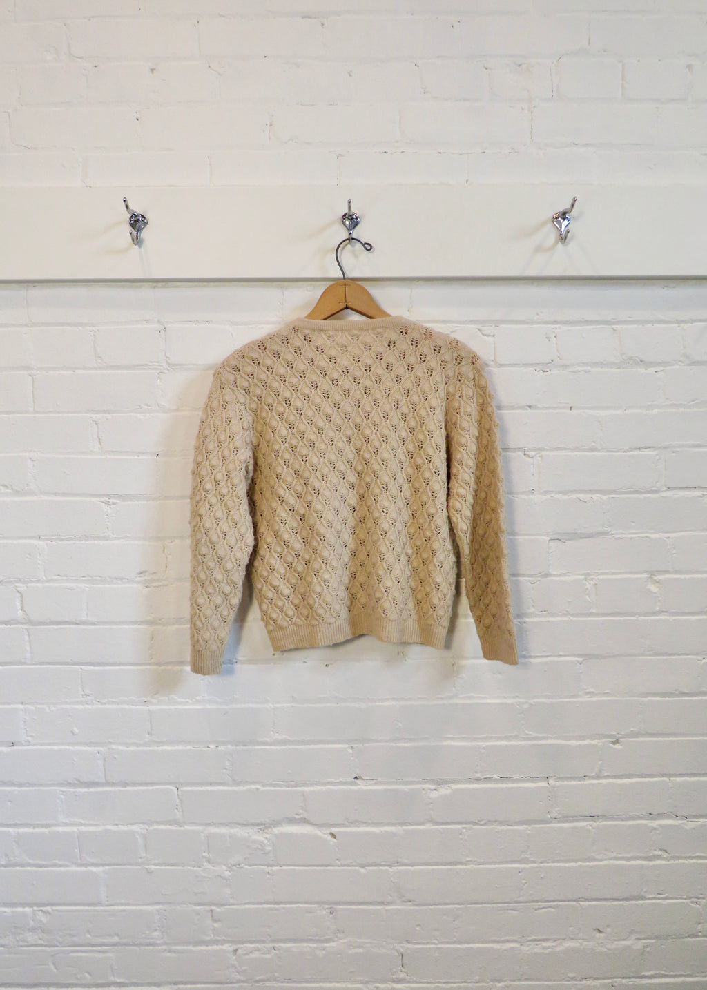 1950s Petite Popcorn Textured Cardigan