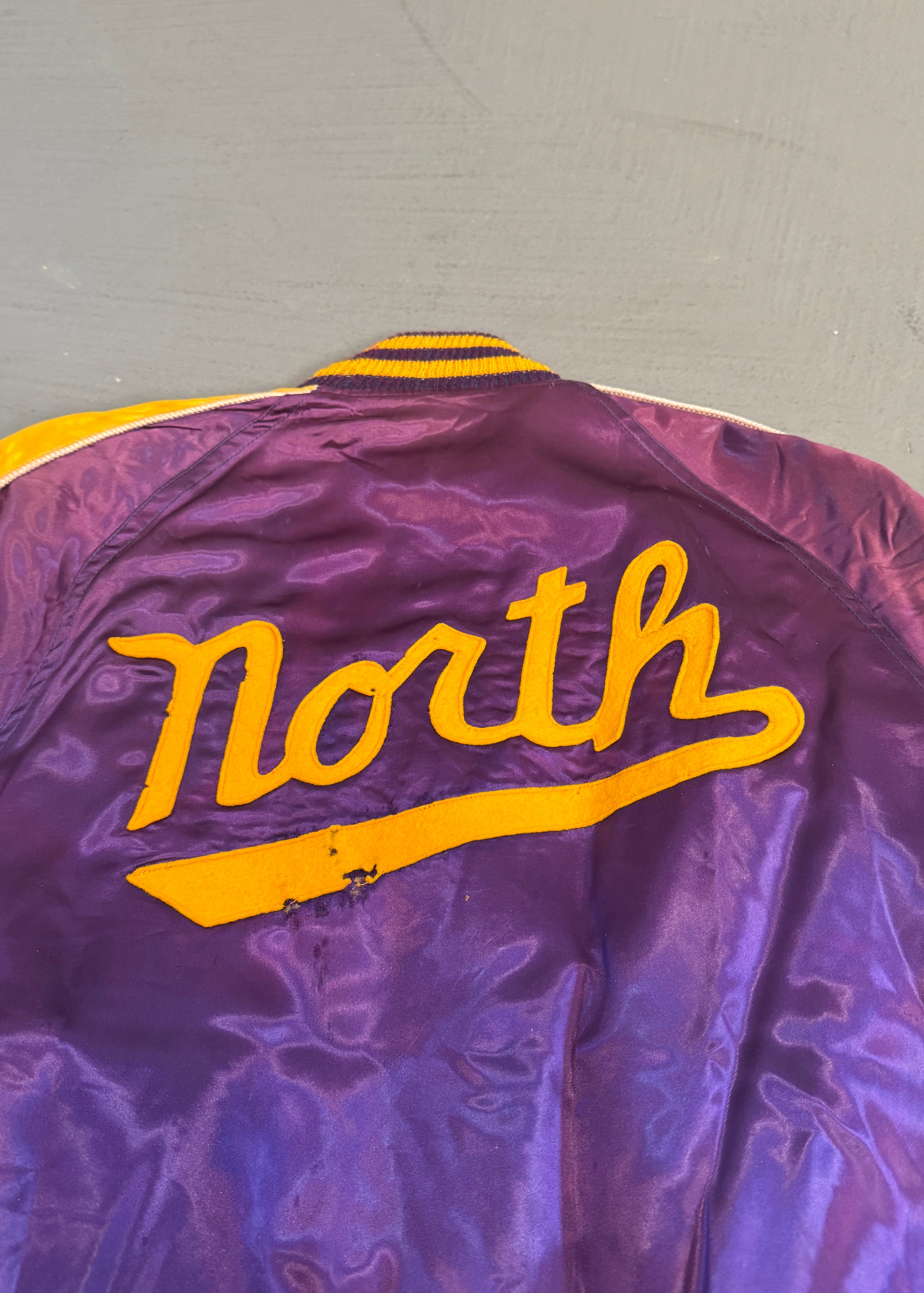 1950s Reversible Satin Varsity Jacket