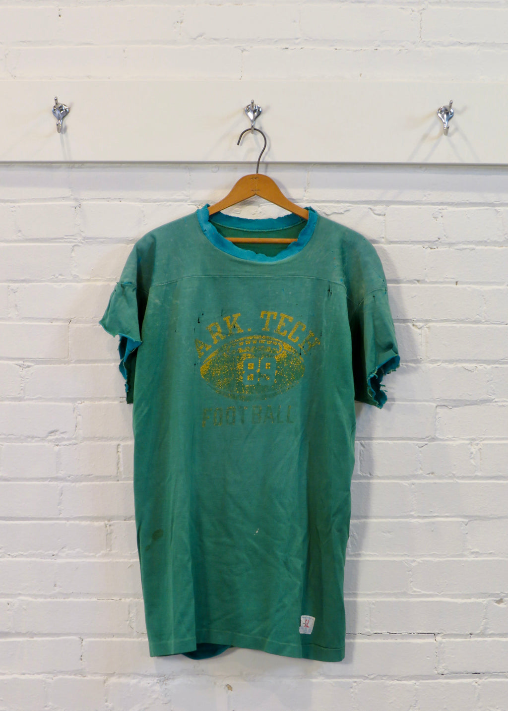 Vintage 1960s Champion Distressed Arkansas Tech Football Durene Jersey