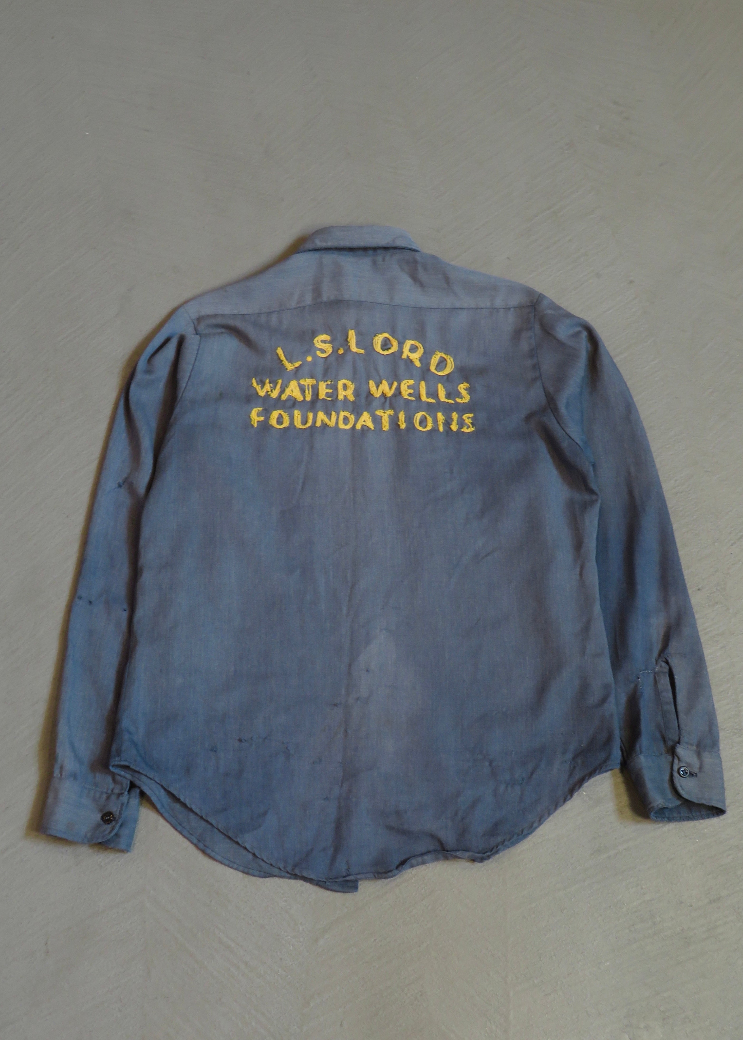 1960s L.S. Lord Embroidered Work Shirt