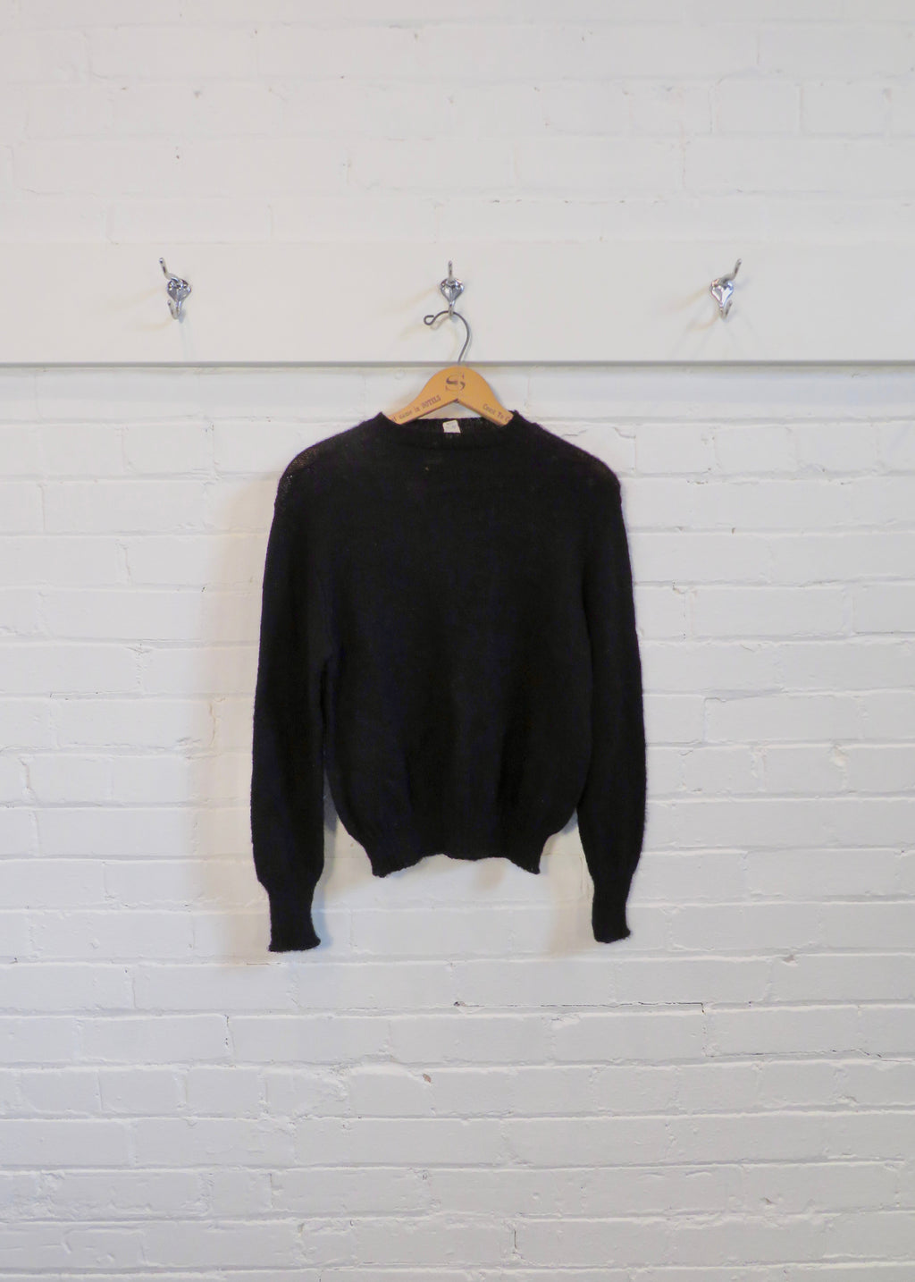 1950s Deadstock Petite Black Sweater