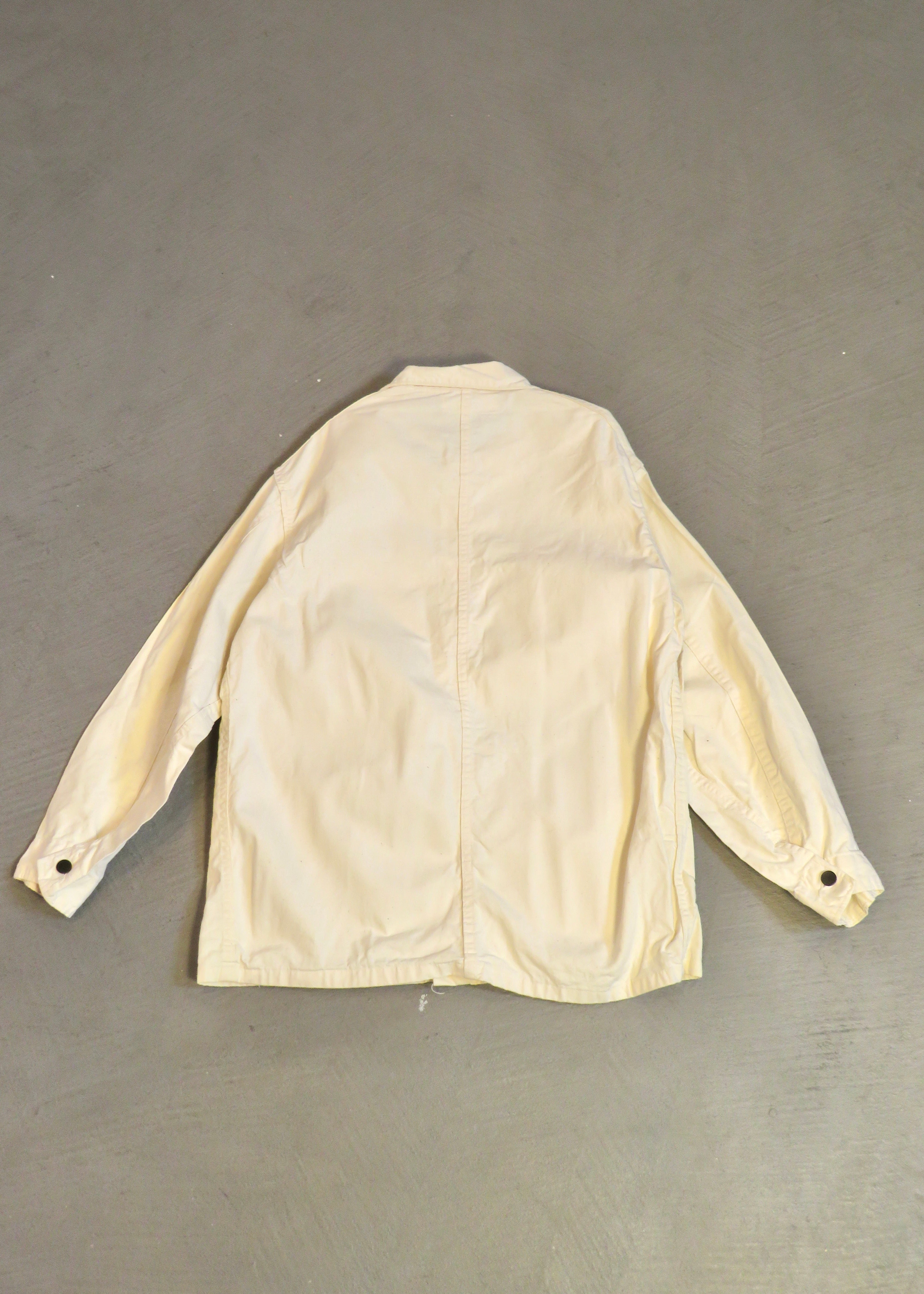 1960s Universal Overall Co Stone Cutter White Chore Jacket