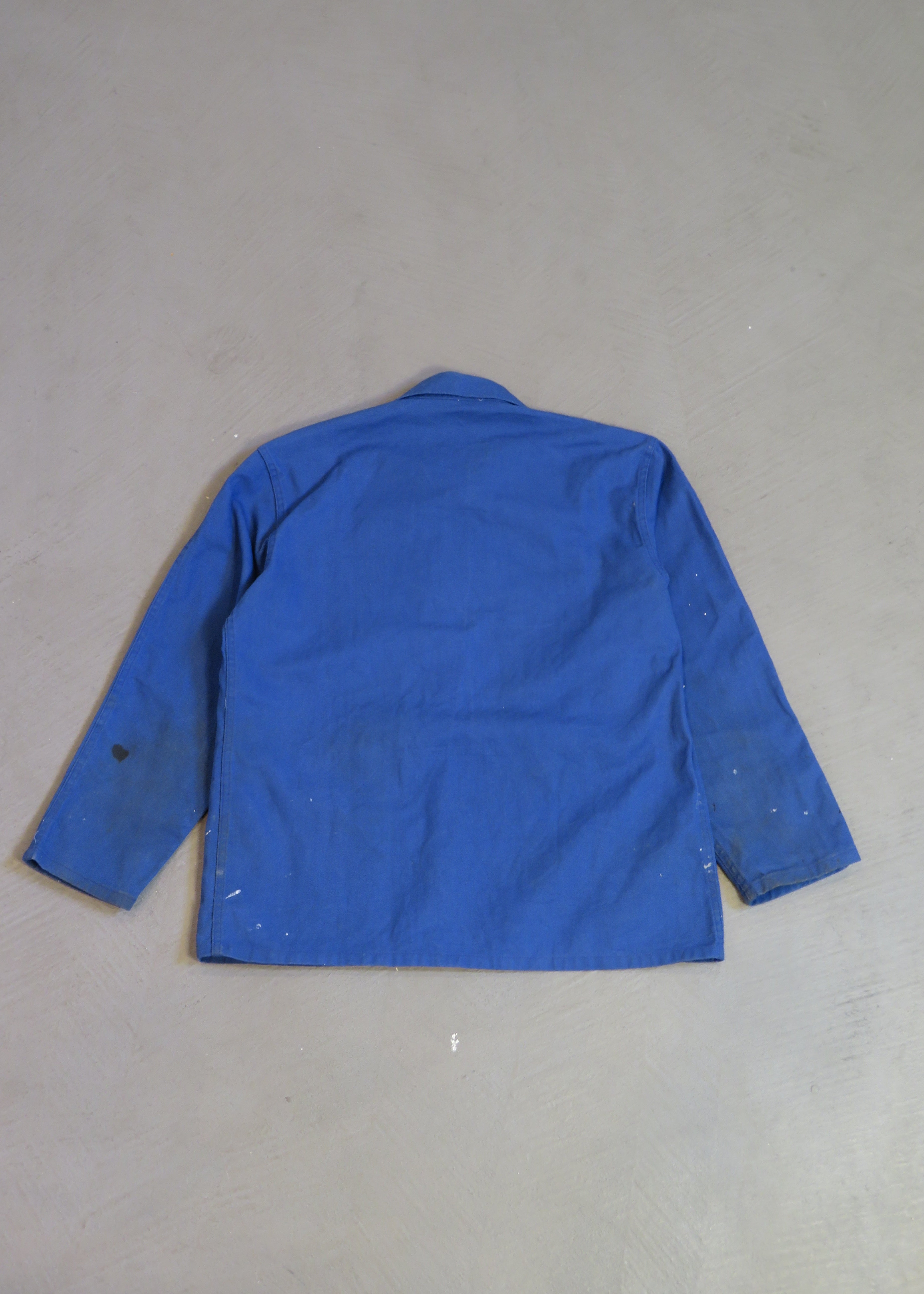 1980s Distressed Blue European Chore Jacket
