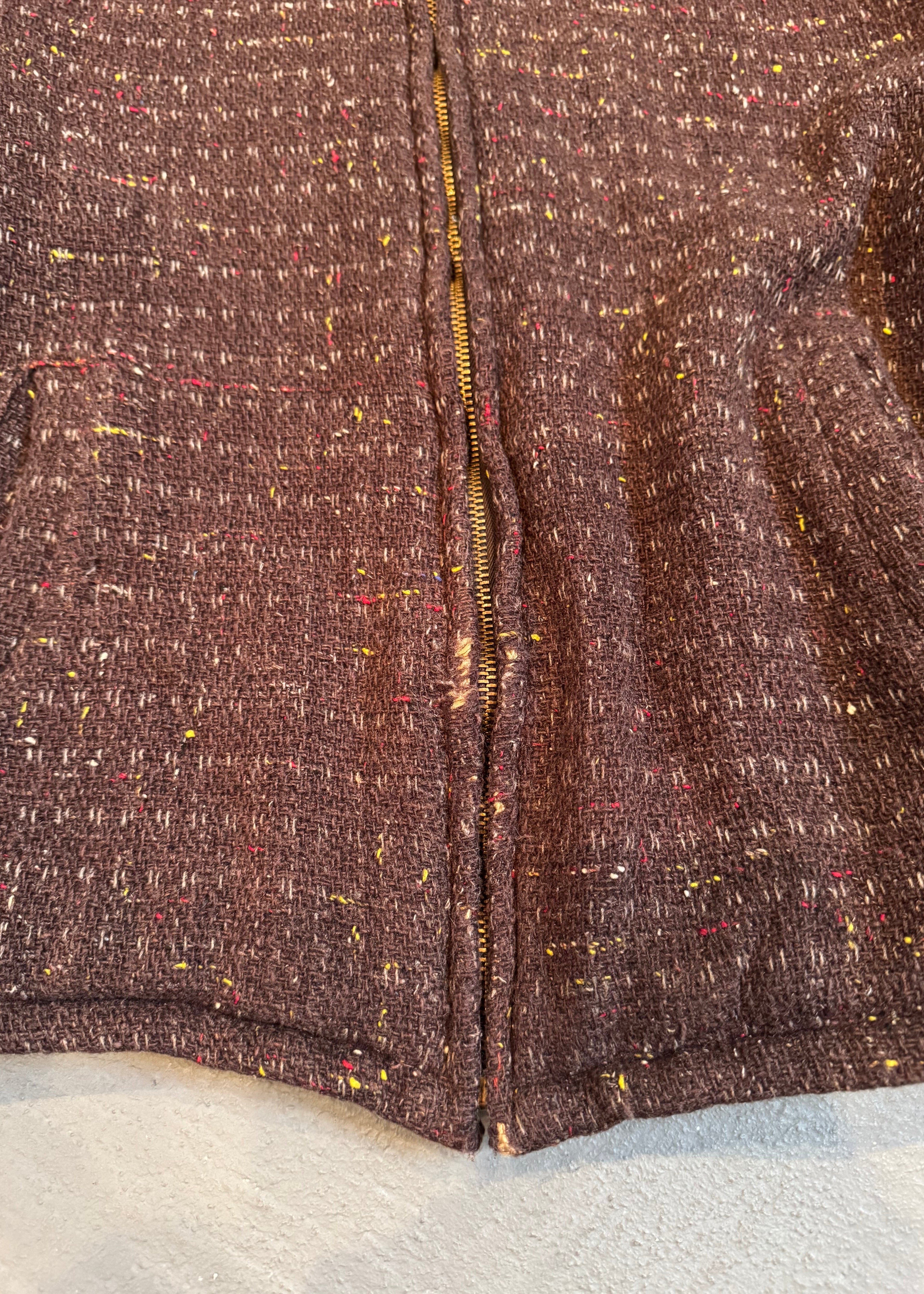 1950s Wool Tweed Cropped Ricky Jacket