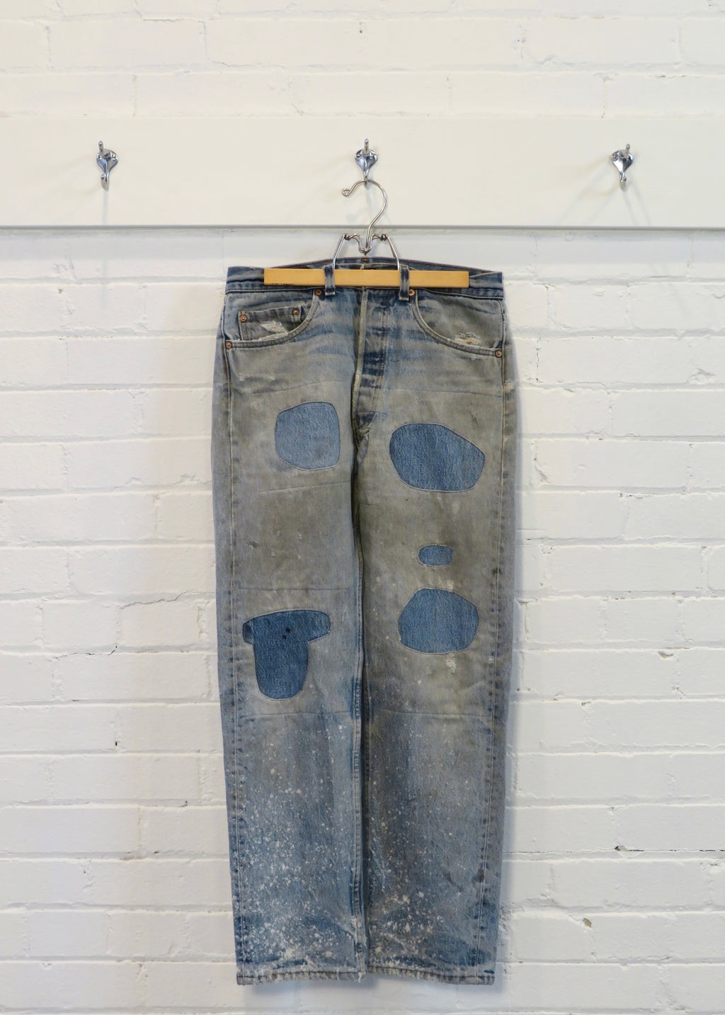 1990s Levi's 501 Heavily Repaired Jeans