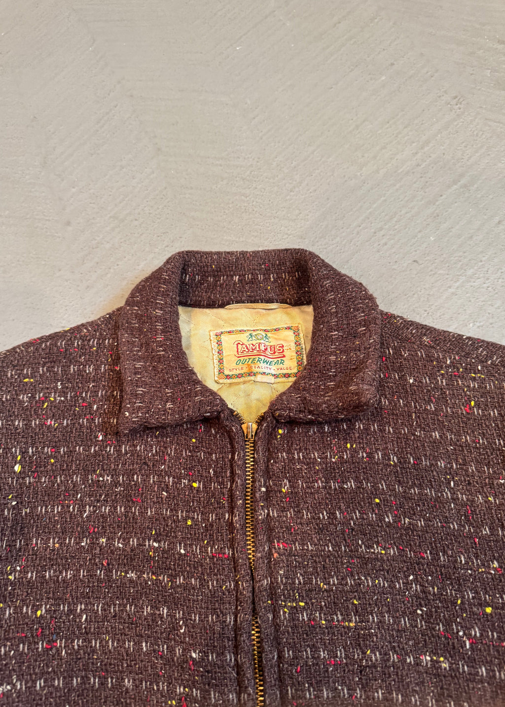 1950s Wool Tweed Cropped Ricky Jacket