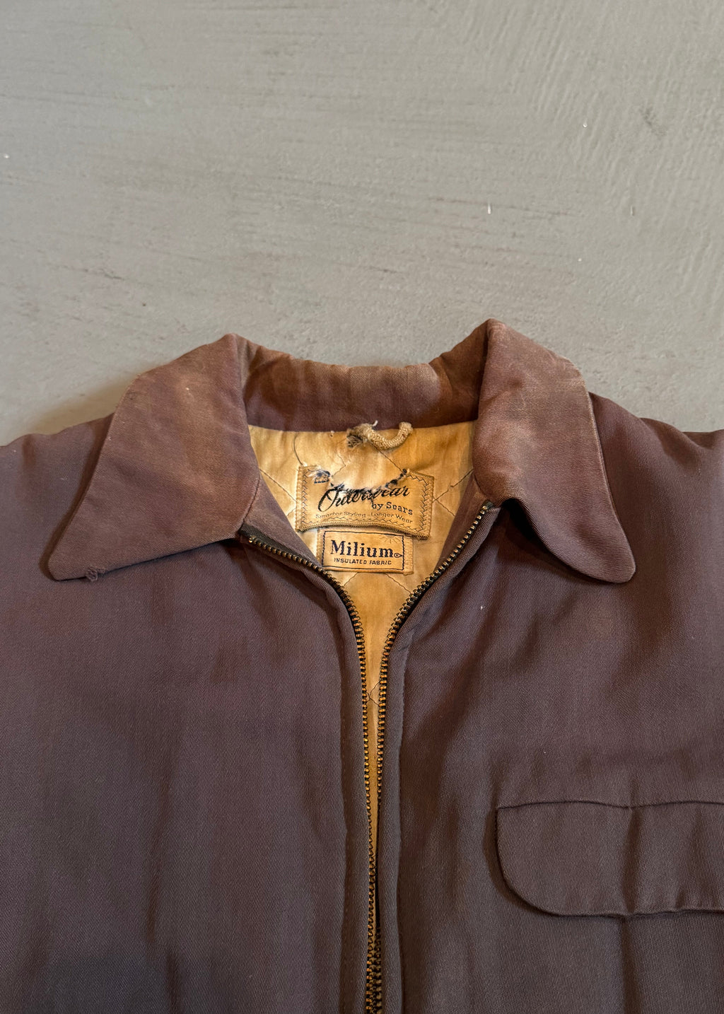 1950s Hercules Faded Gabardine Car Coat