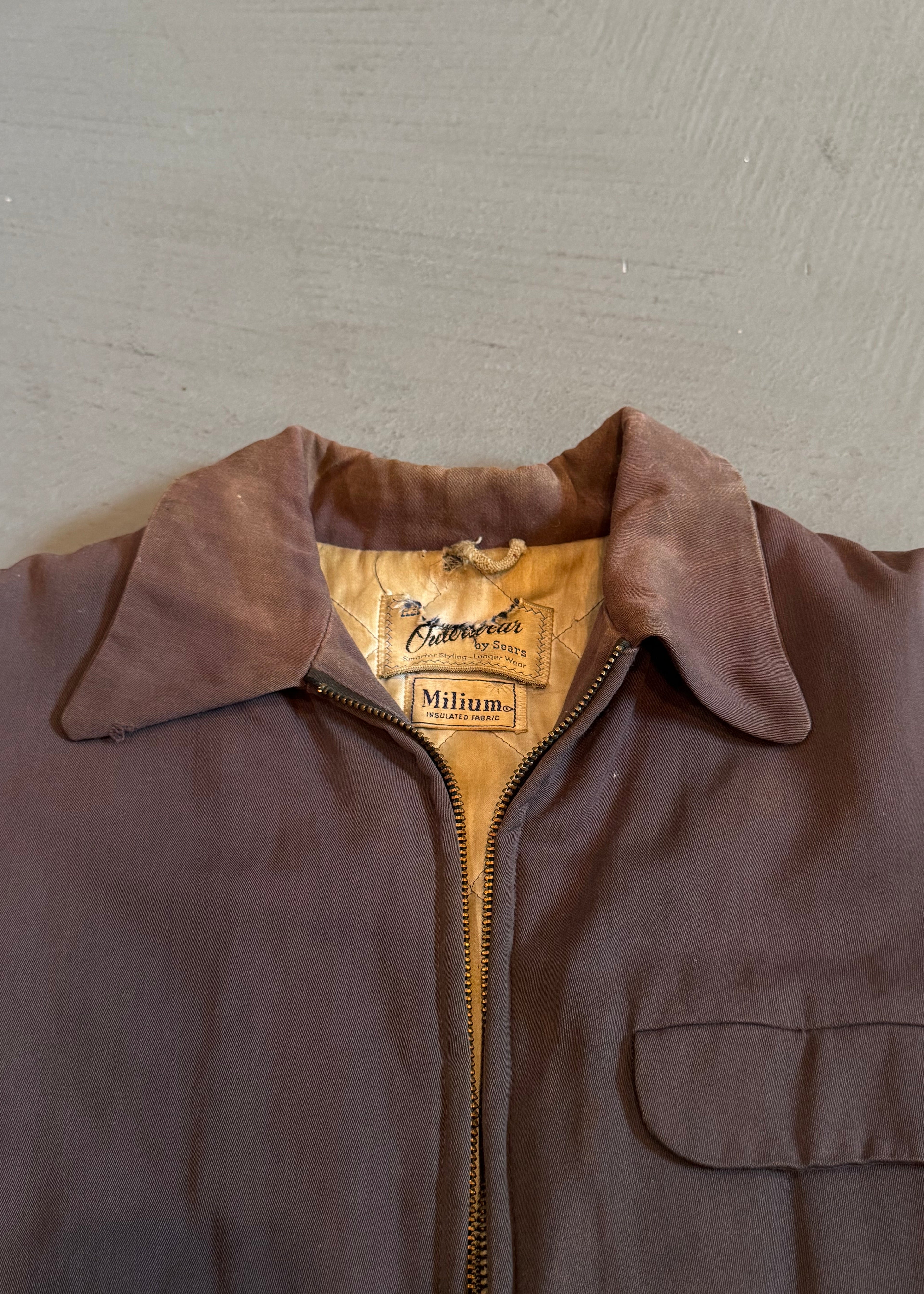 1950s Hercules Faded Gabardine Car Coat