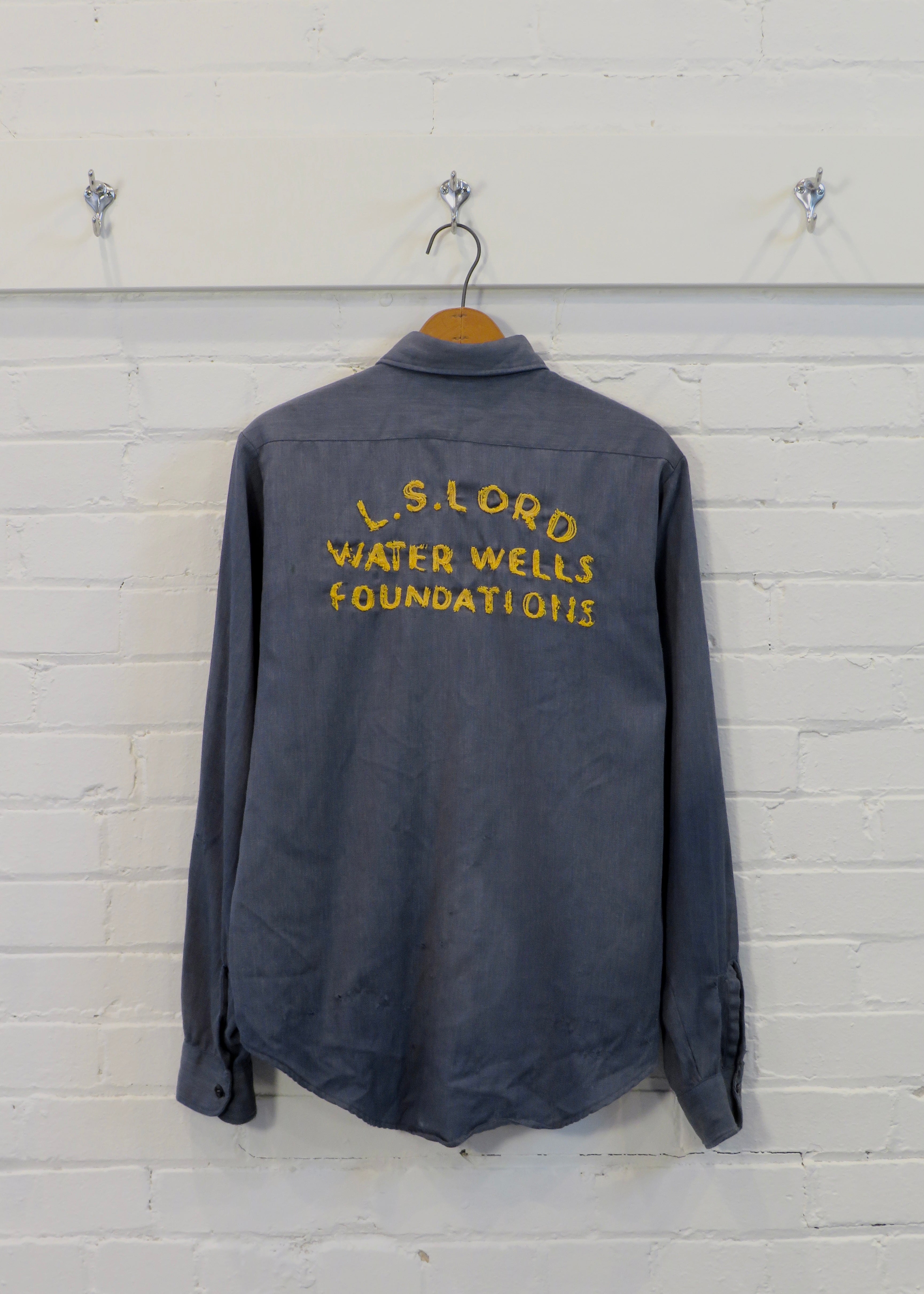 1960s L.S. Lord Embroidered Work Shirt