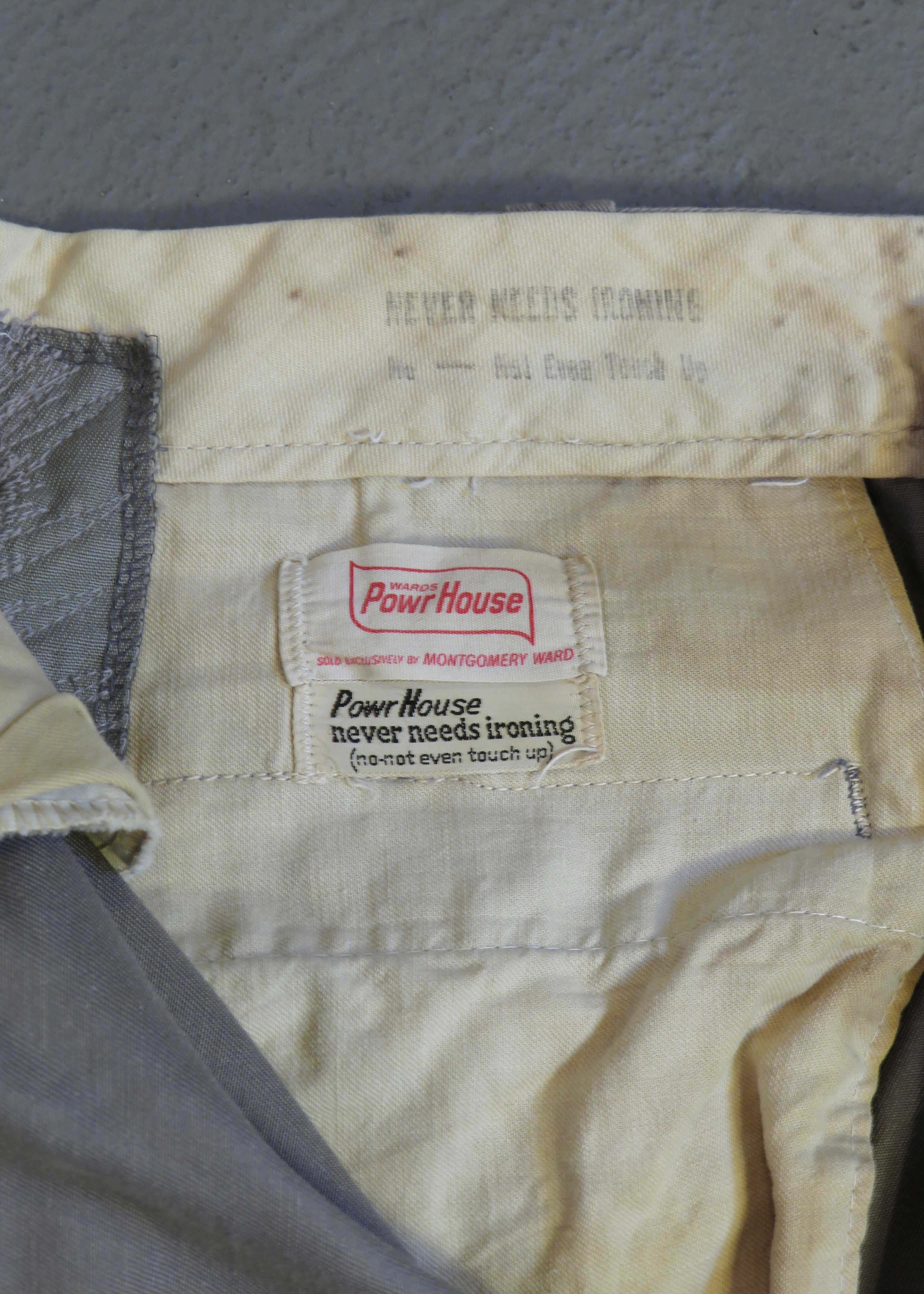 1960s Repaired Powr House Work Chinos