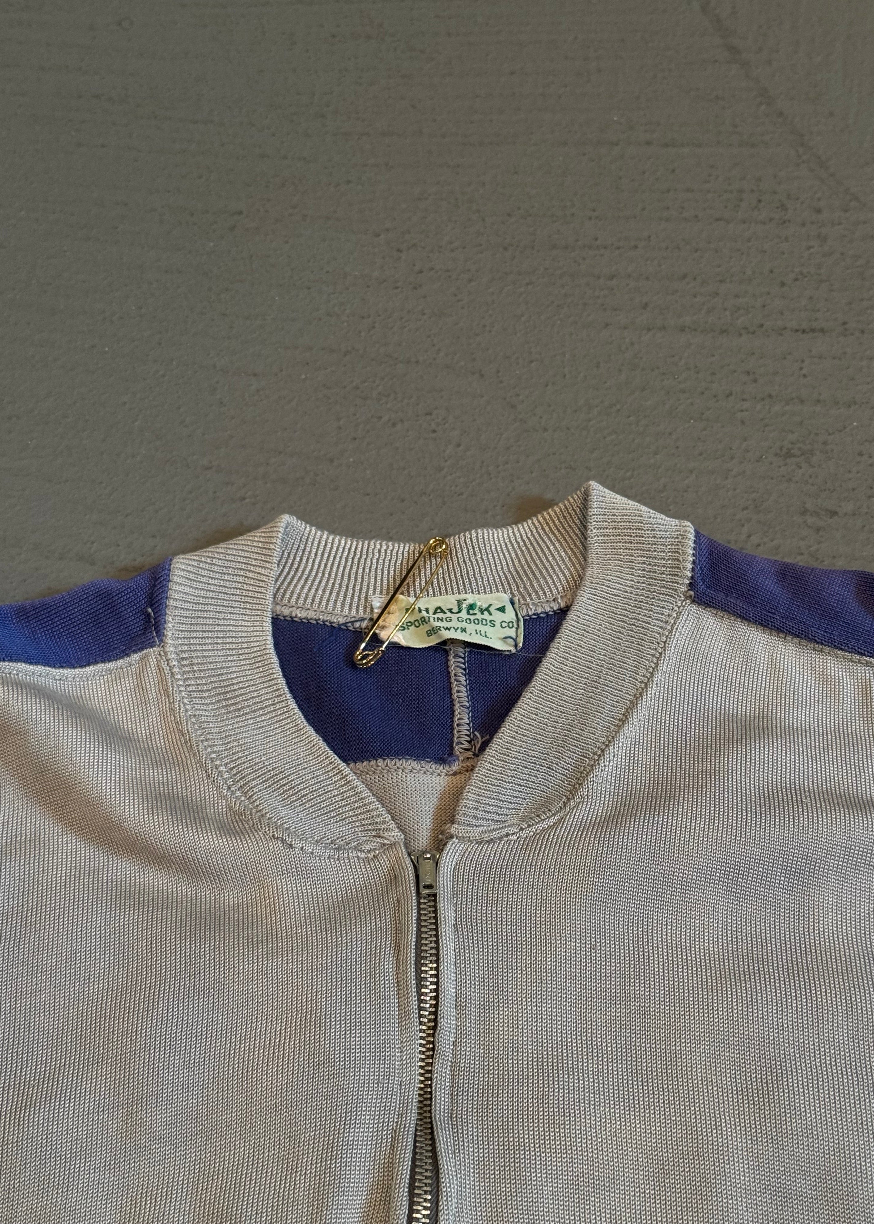 1950s Felt Letter Applique Cycling Jersey