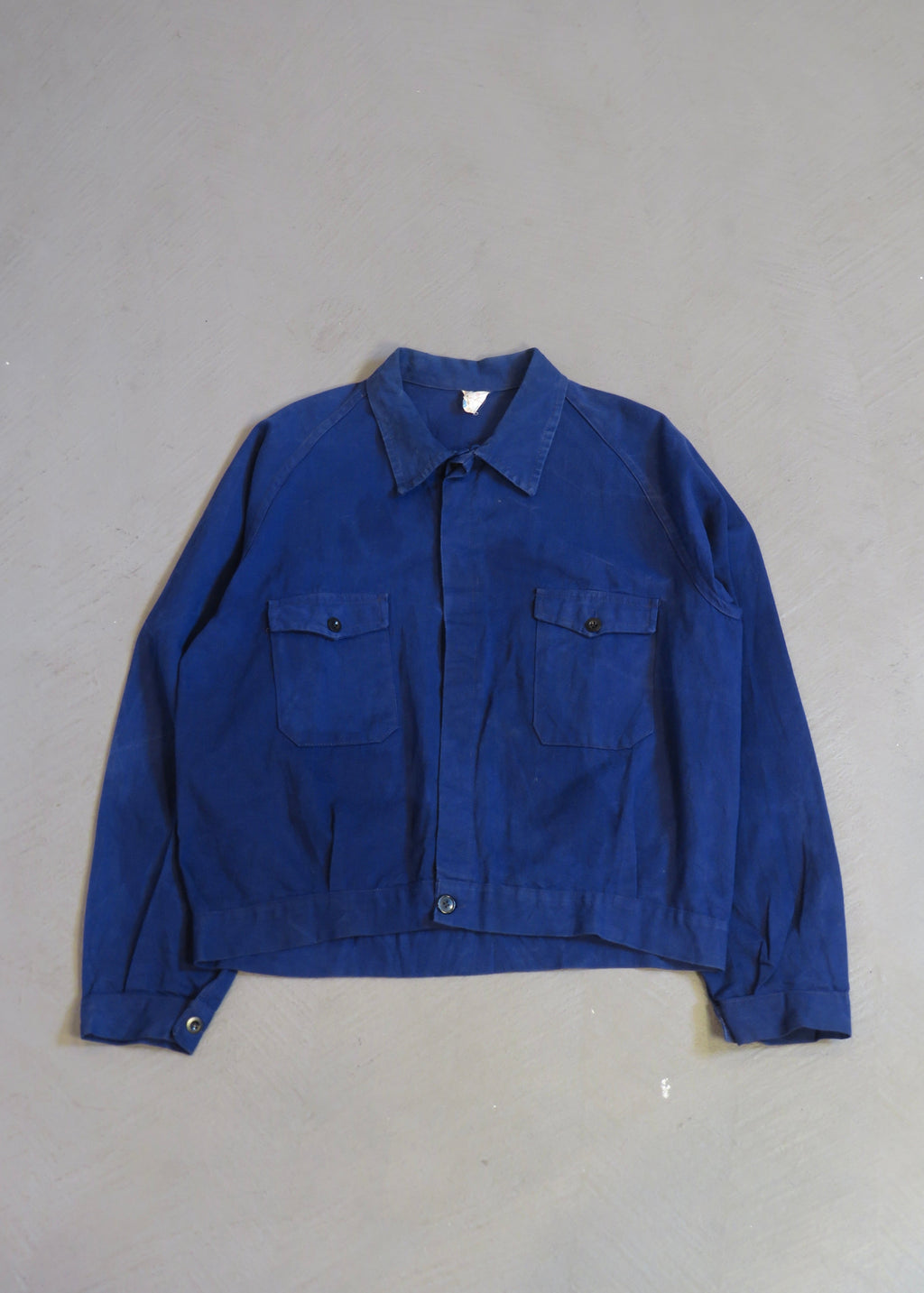 1980s European French Cycling-Style Work Chore Jacket